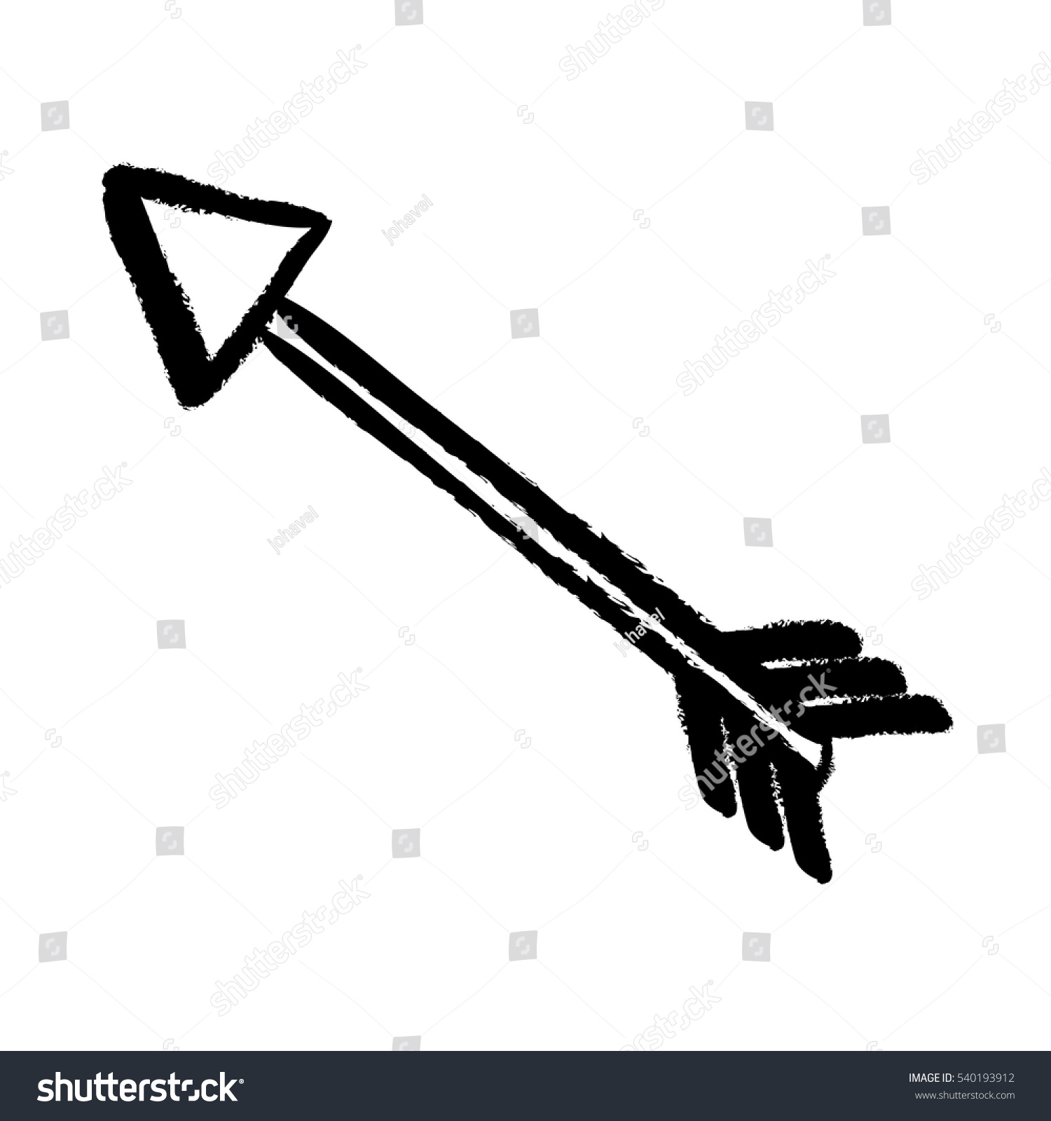 Isolated Bow Arrow Icon Vector Illustration Stock Vector 540193912