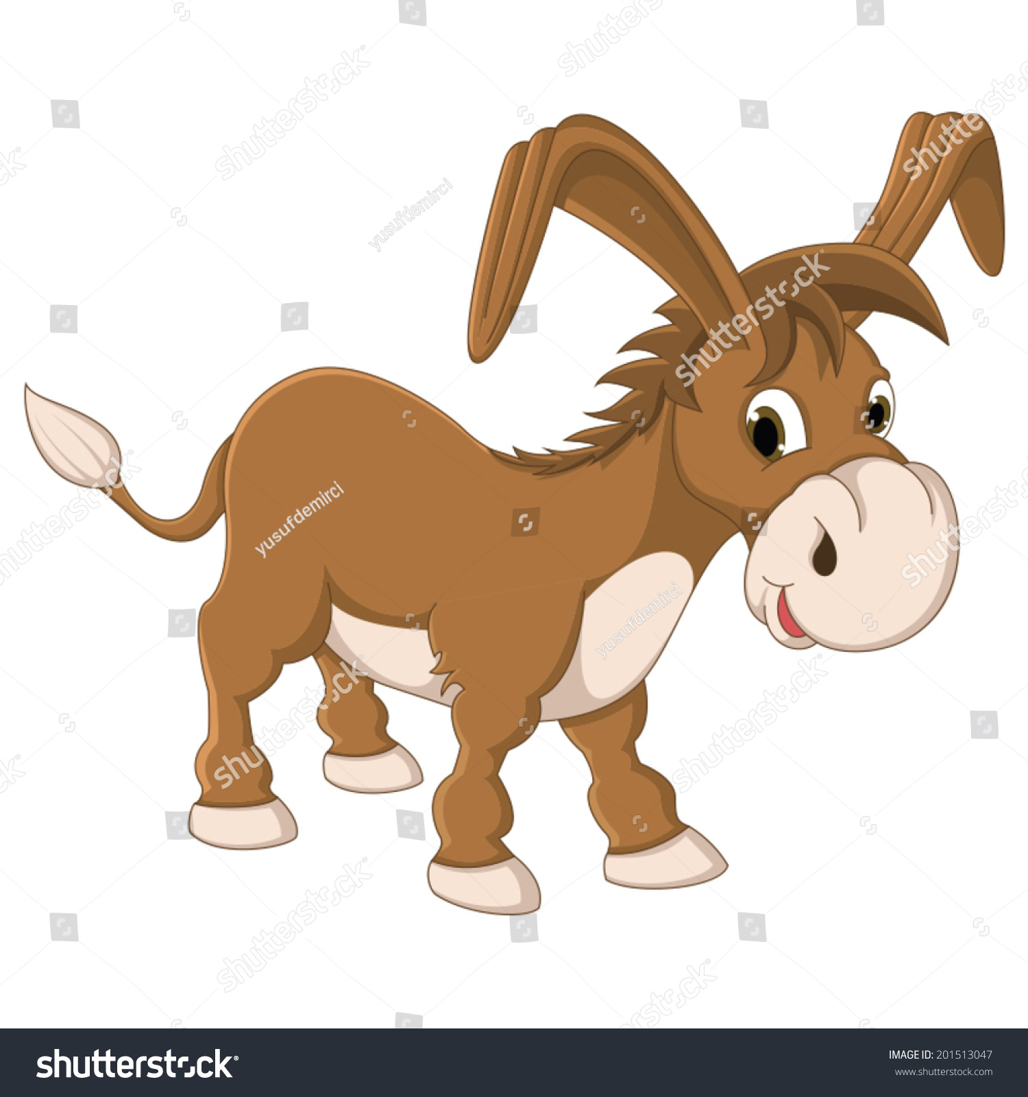 Isolated Donkey Vector Illustration Stock Vector 201513047 - Shutterstock