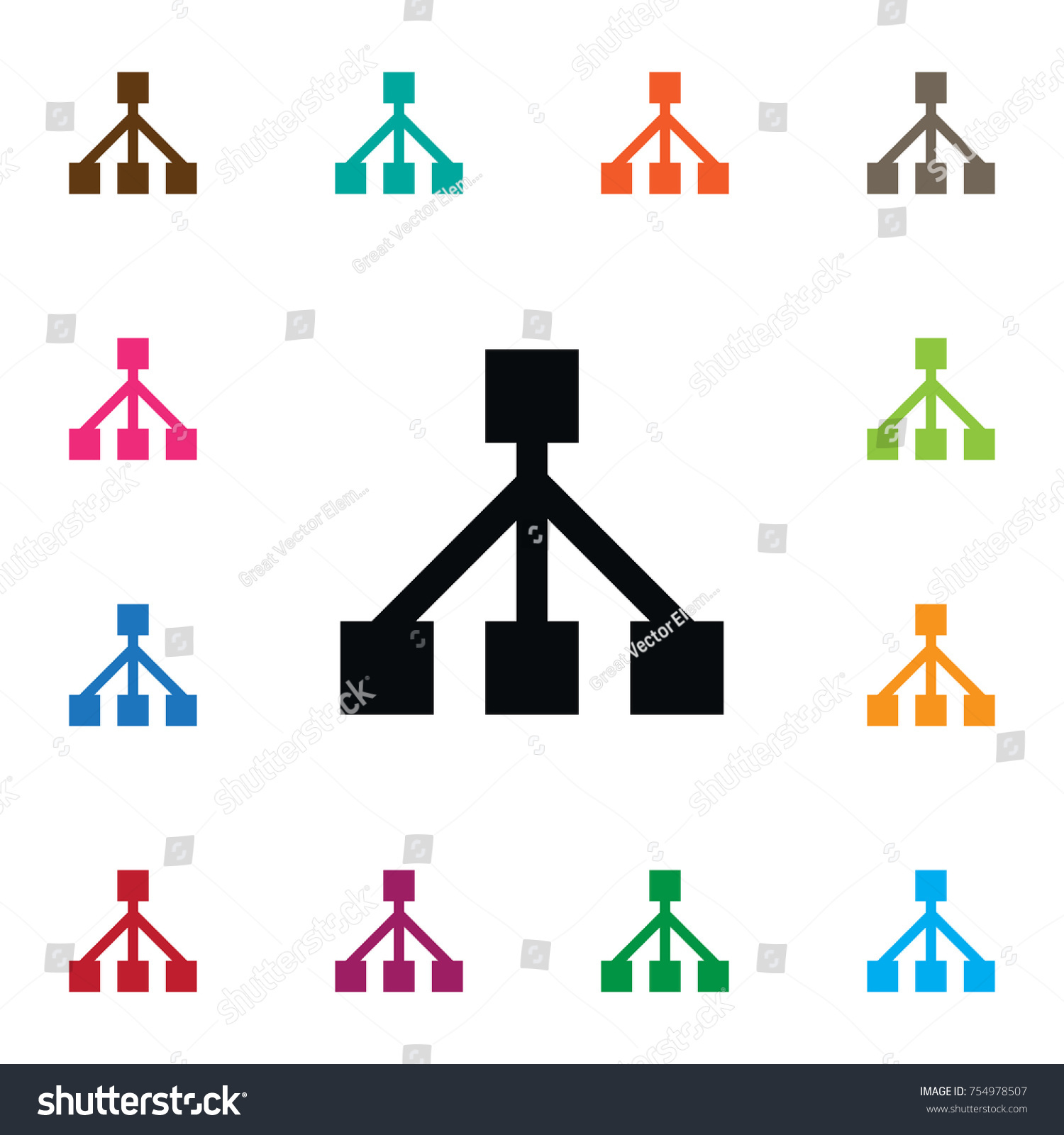 Isolated Framework Icon Structure Vector Element Stock Vector (Royalty Free) 754978507