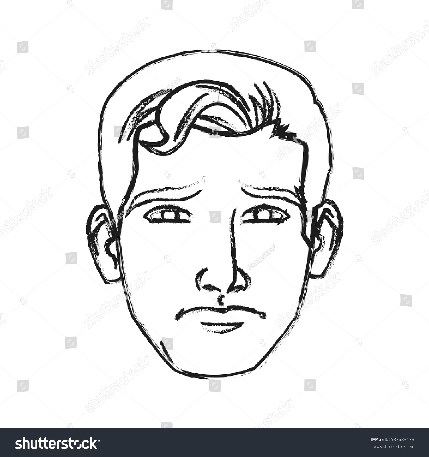 Isolated Man Cartoon Design Stock Vector Illustration 537683473 ...