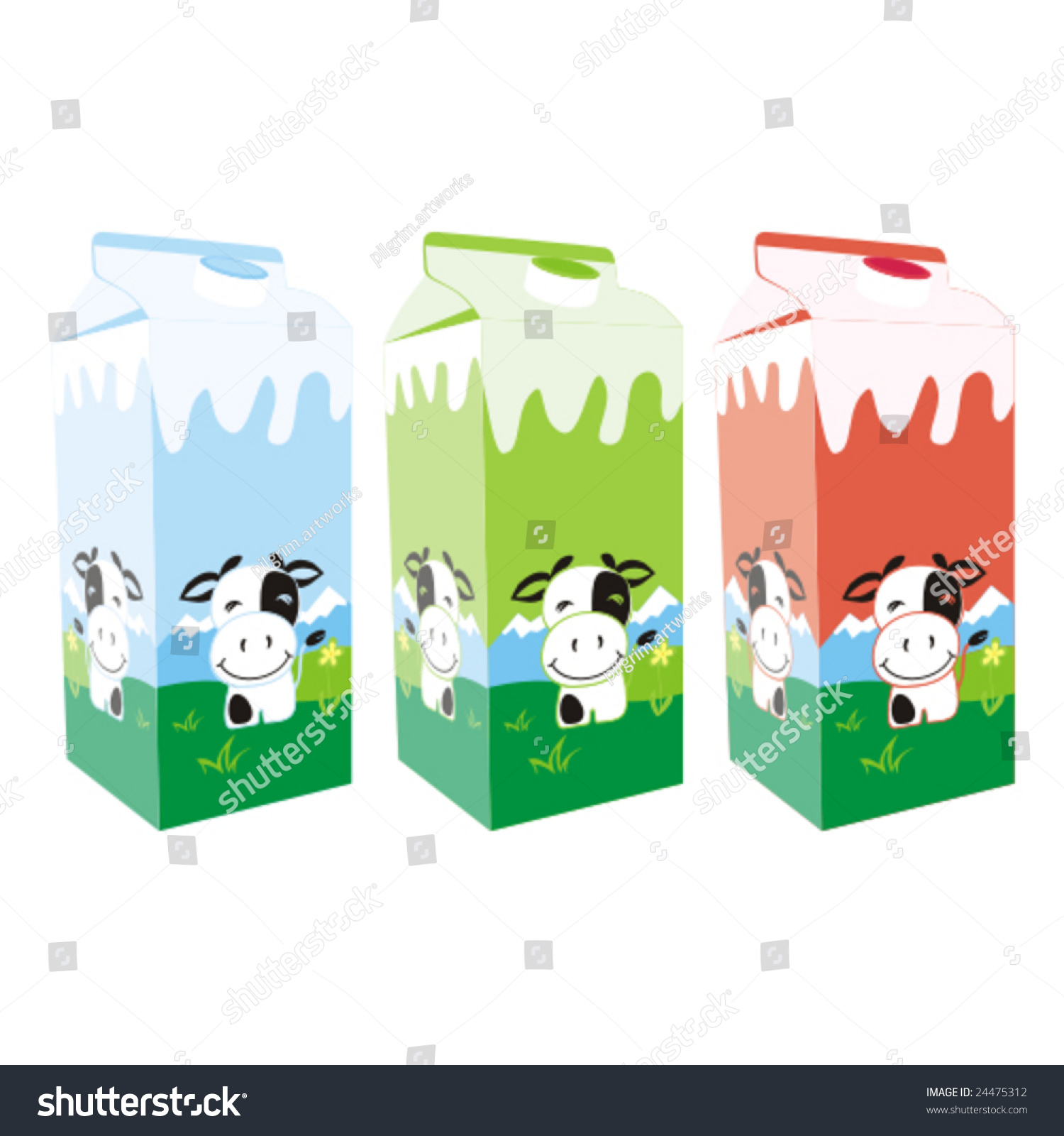 Isolated Milk Carton Box Stock Vector (Royalty Free) 24475312