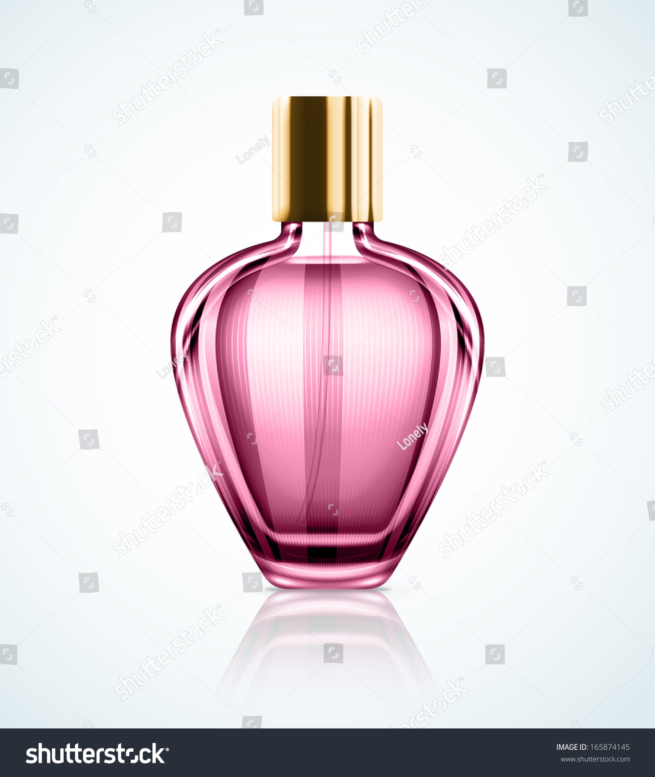 SVG of Isolated perfume bottle. Illustration contains transparency and blending effects, eps 10 svg