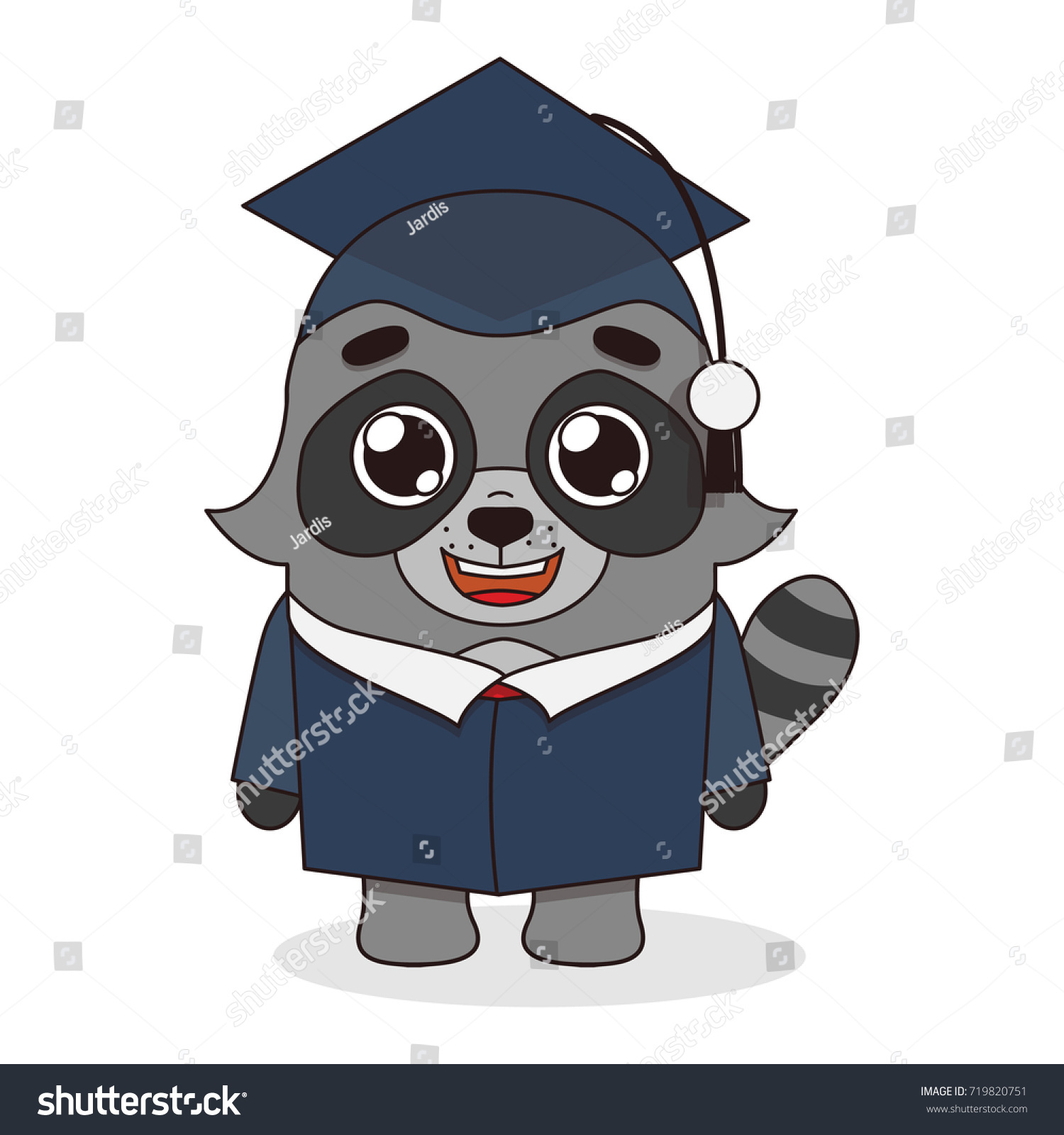 Isolated Raccoon Style Cartoon Vector Illustration Stock Vector ...