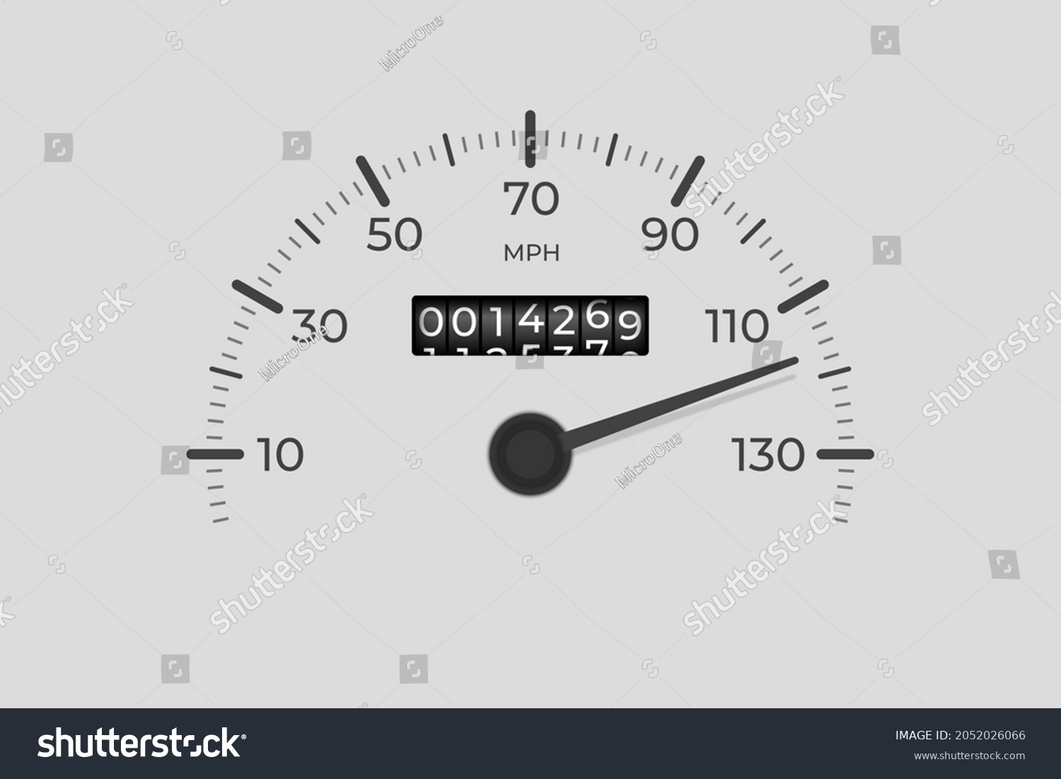 SVG of Isolated speedometer. Car mileage, measuring kilometers. Circle speed control, accelerating dashboard of autos or motorbike, recent vector background svg