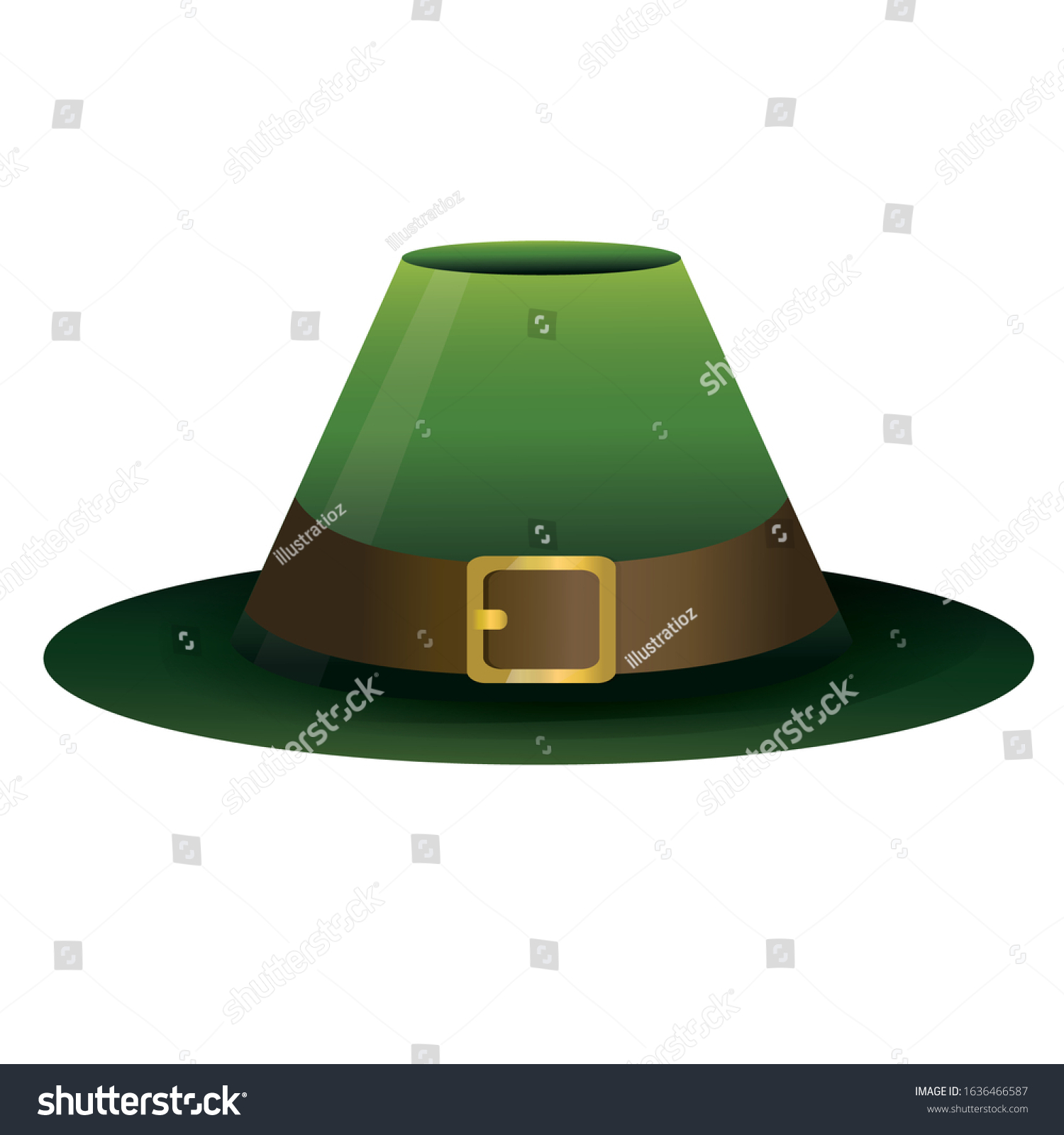 Funny Wizzard Hat Isolated On White 