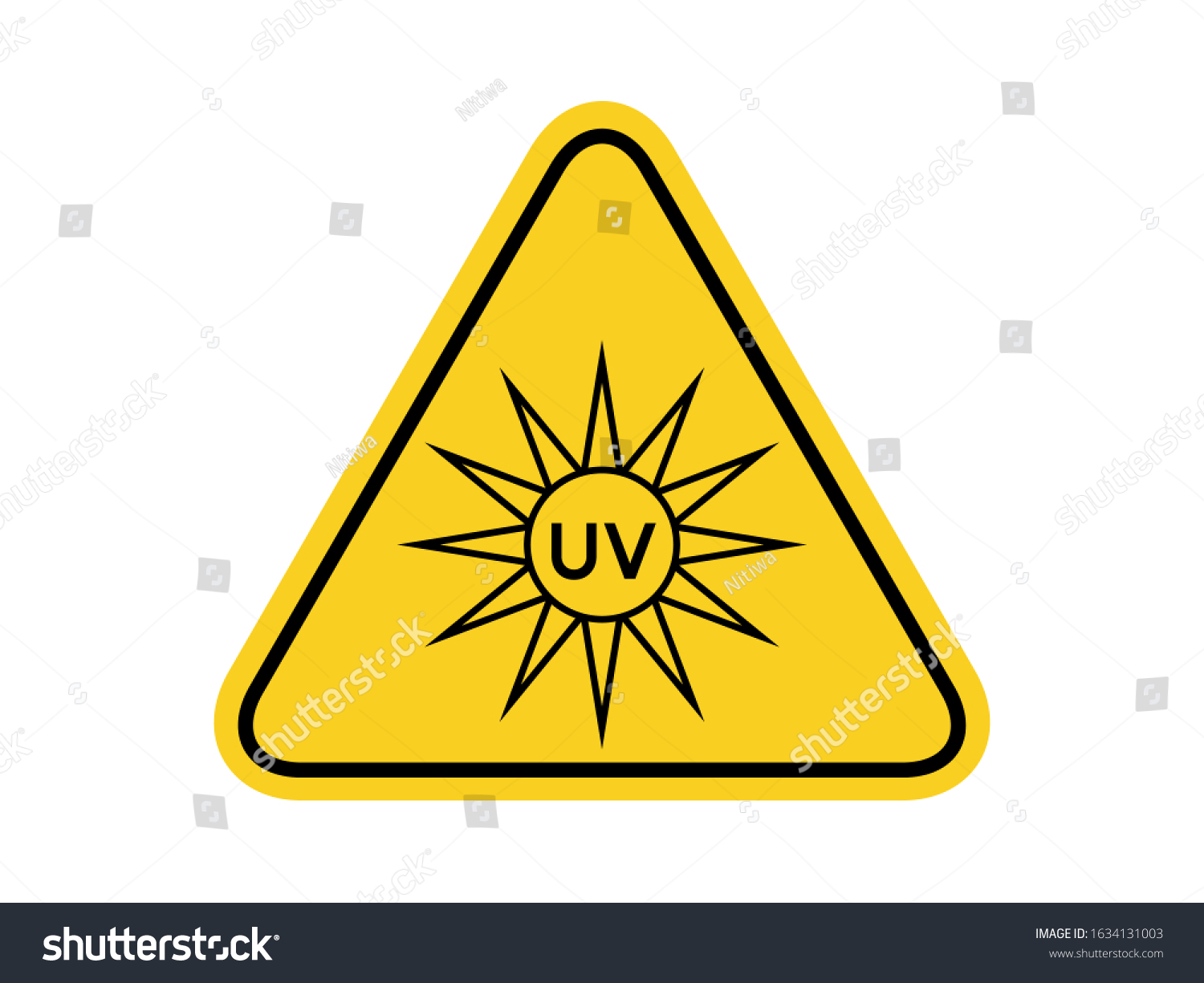 Isolated Uv Ultraviolet Radiation Common Hazards Stock Vector (Royalty ...