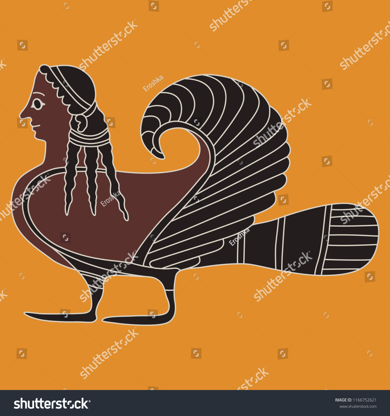 isolated-vector-illustration-fantastic-ancient-greek-stock-vector