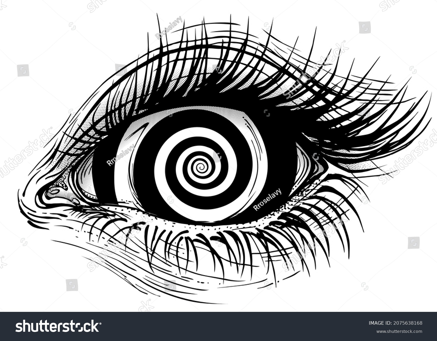 Isolated Vector Illustration Realistic Human Eye Stock Vector Royalty Free 2075638168 3353