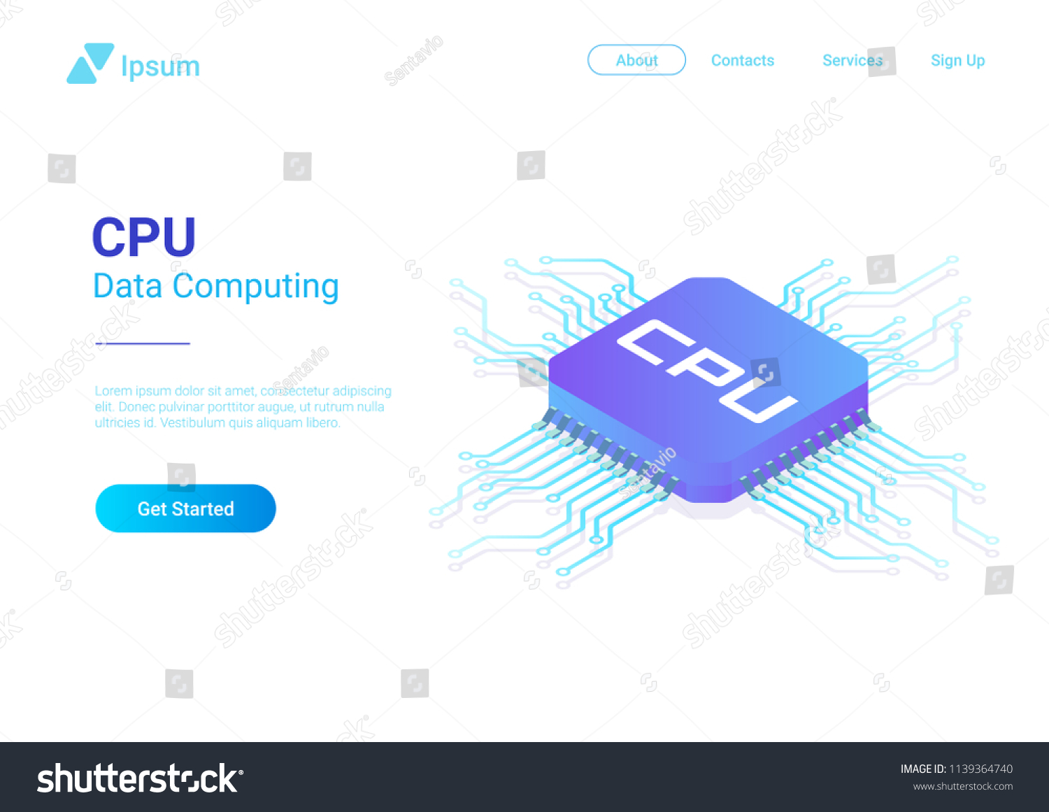 Isometric Cpu Shutterstock