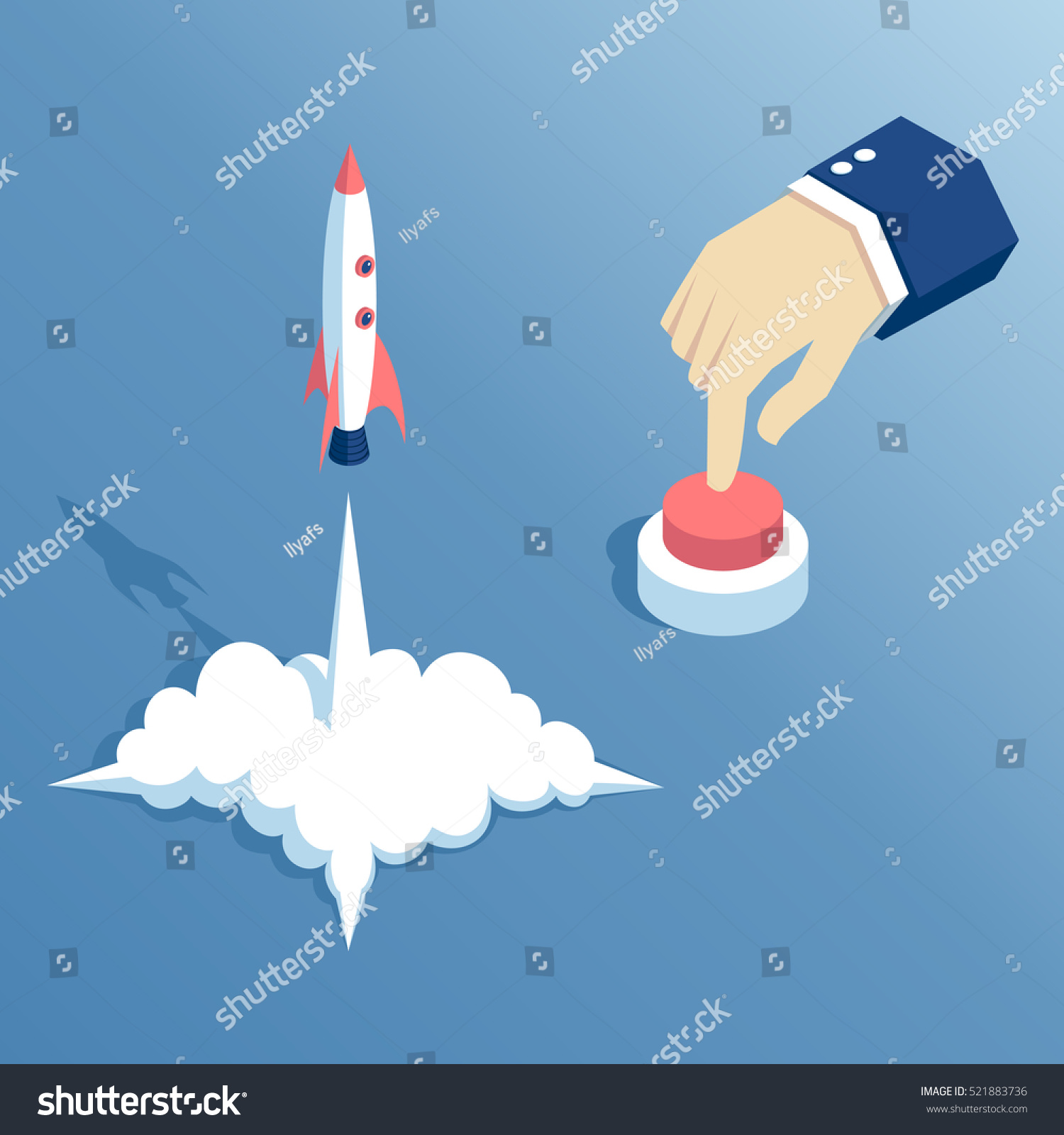 796 Push button rocket Stock Illustrations, Images & Vectors | Shutterstock