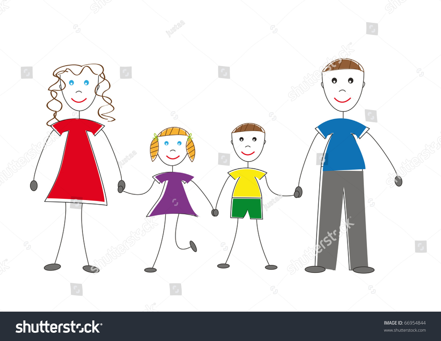 It Is I And My Family Stock Vector Illustration 66954844 : Shutterstock