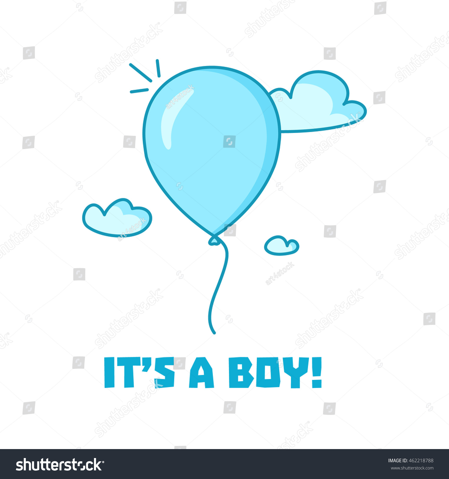 boybaby shower invitation design template greeting stock vector