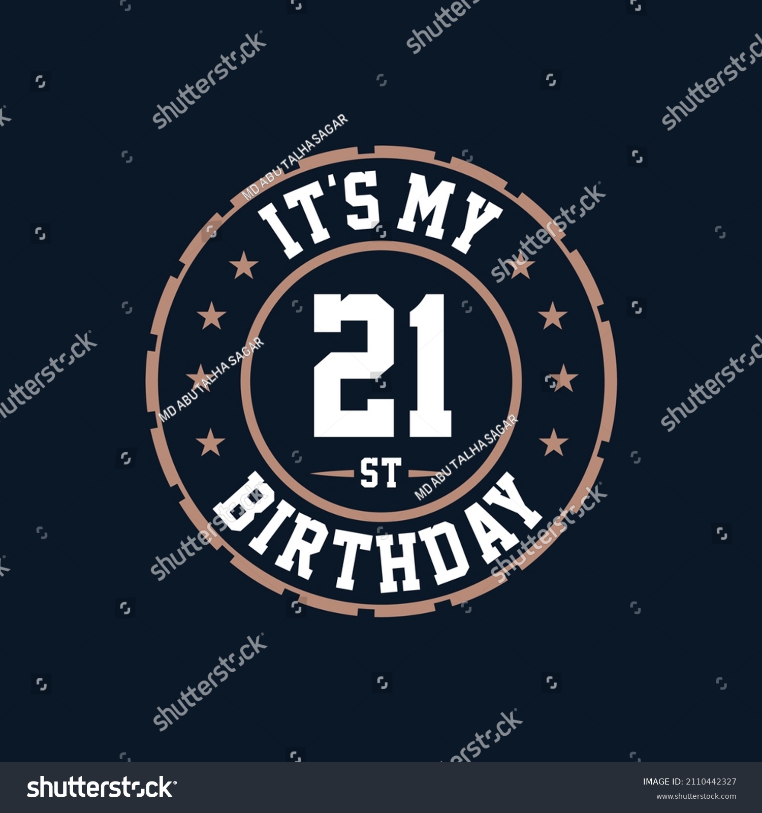 SVG of It's my 21st birthday. Happy 21st birthday svg