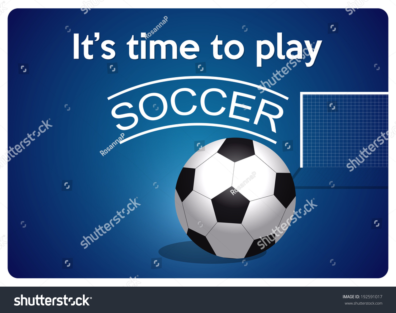 Time Play Soccer Closeup View Soccer Stock Vector Royalty Free