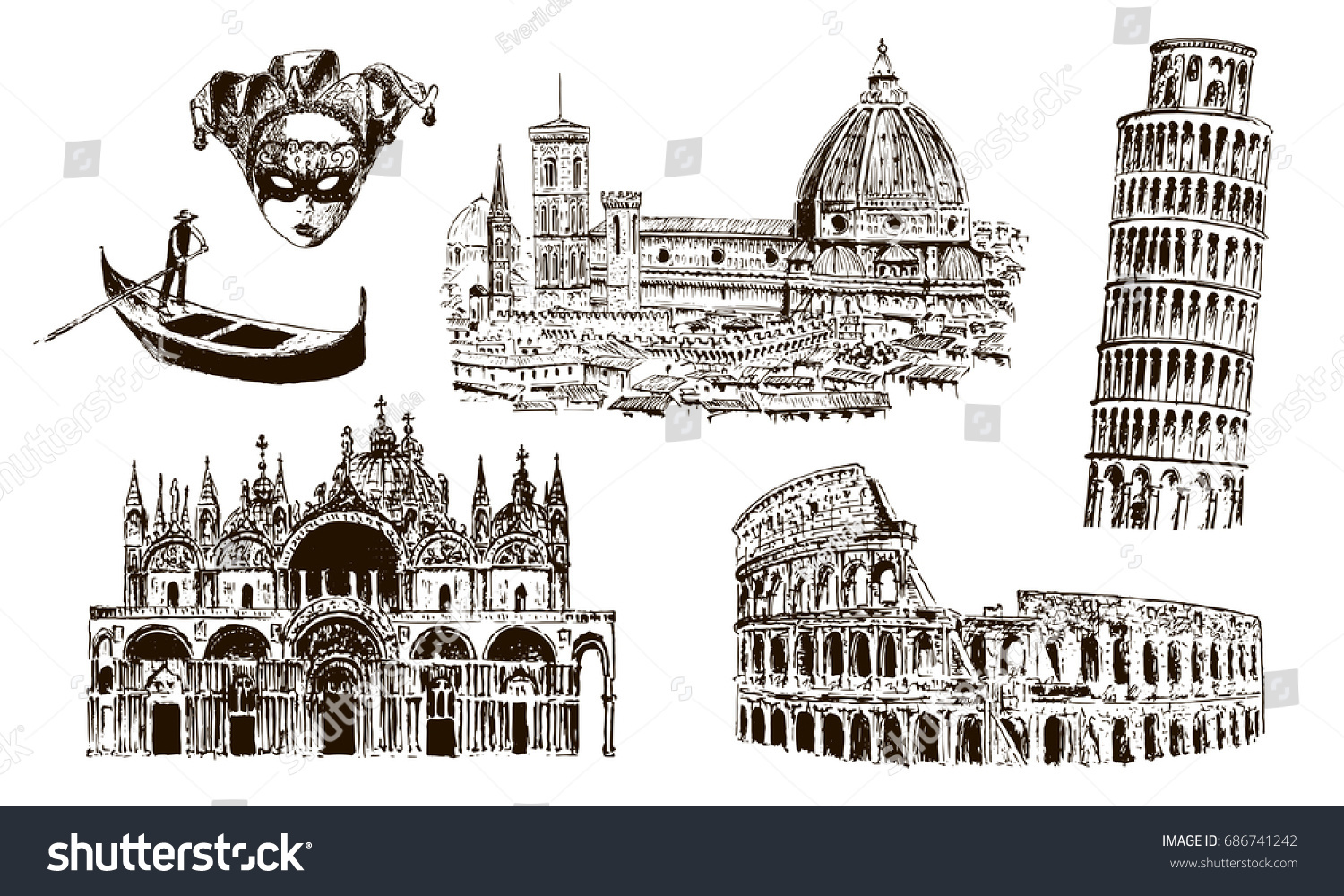 1,186 Italian Decoration Buildings Stock Vectors, Images & Vector Art ...