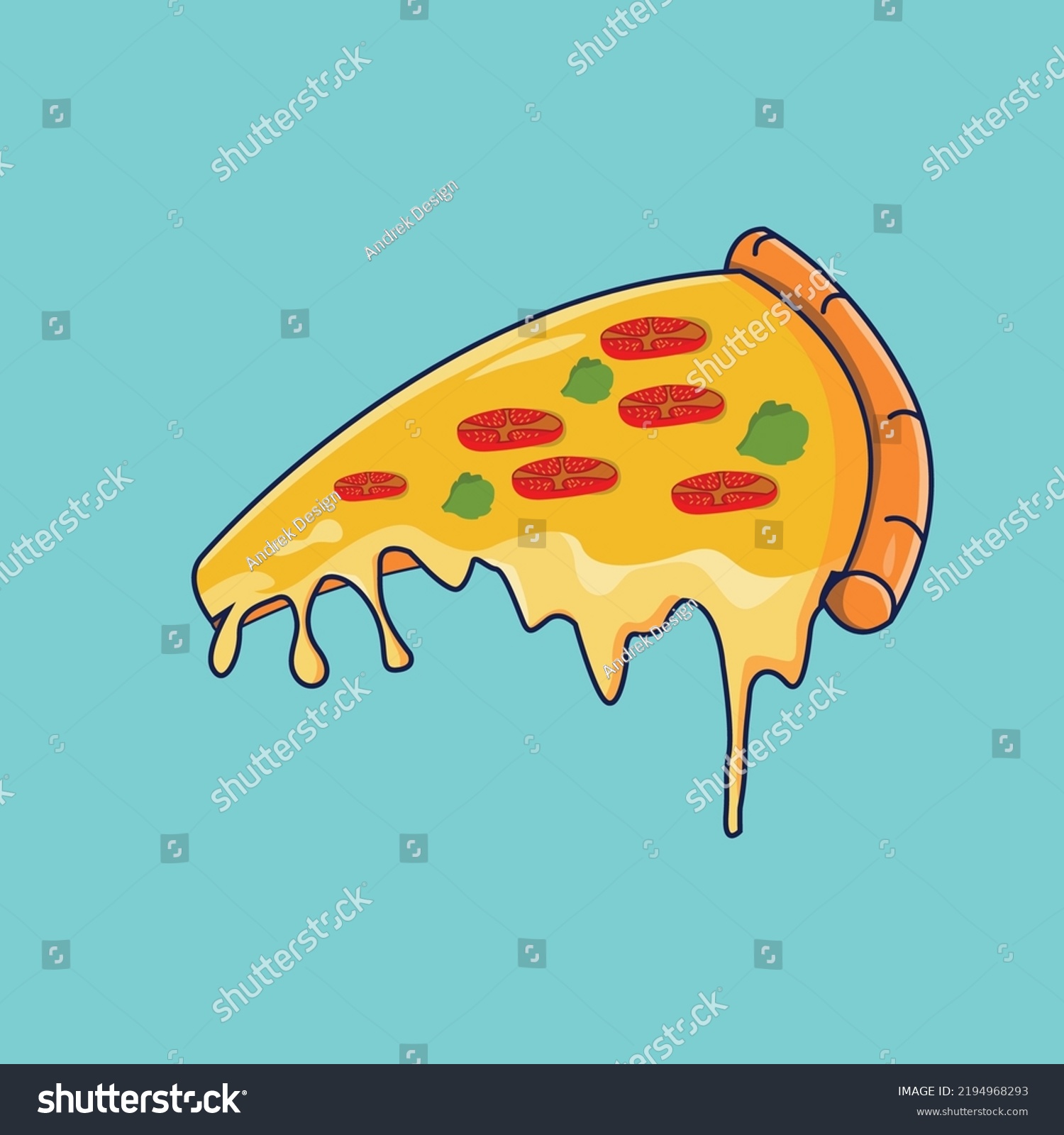 SVG of italian food pizza vector illustration svg