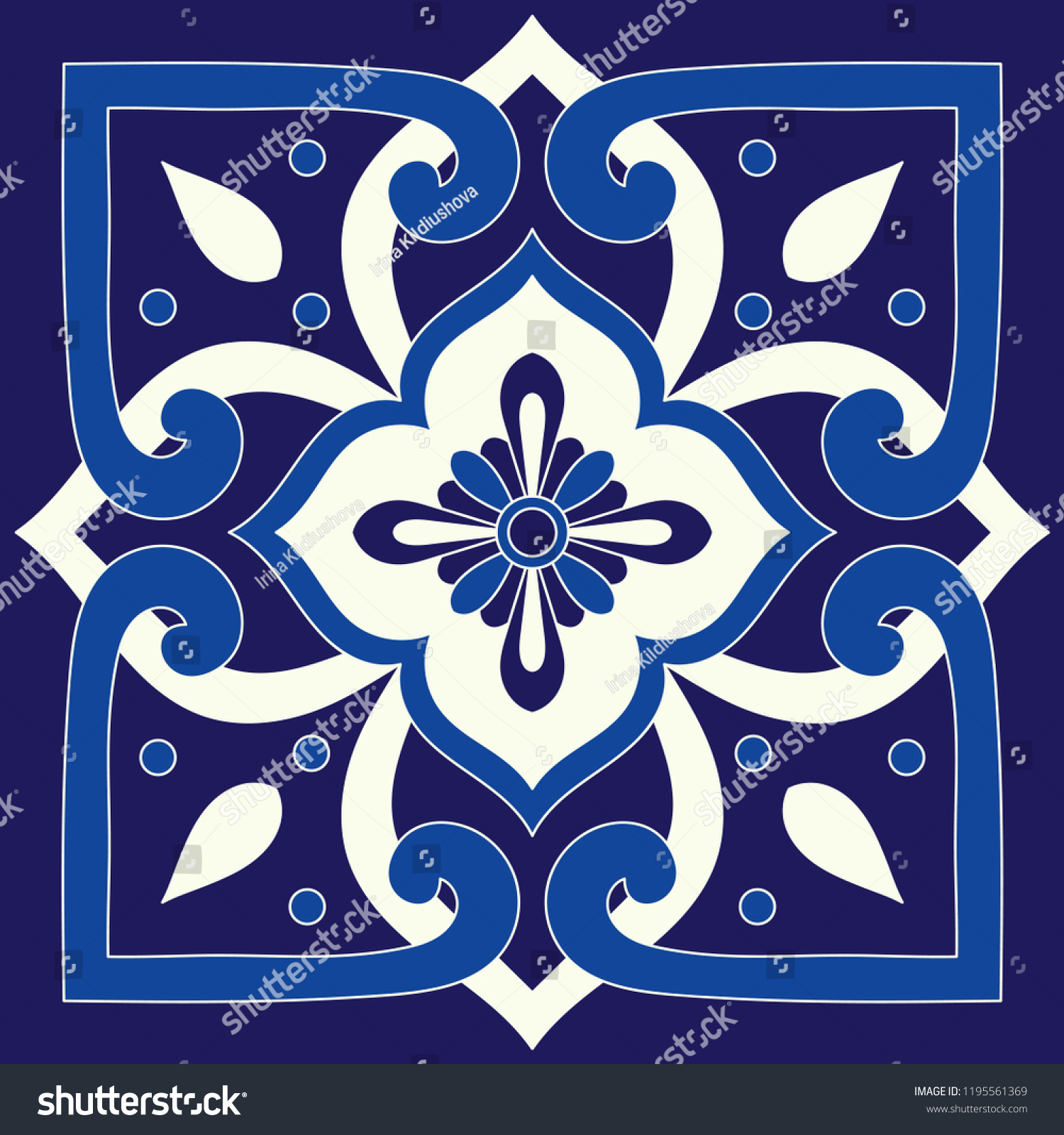 Italian Tile Pattern Vector Seamless Element Stock Vector (Royalty Free ...