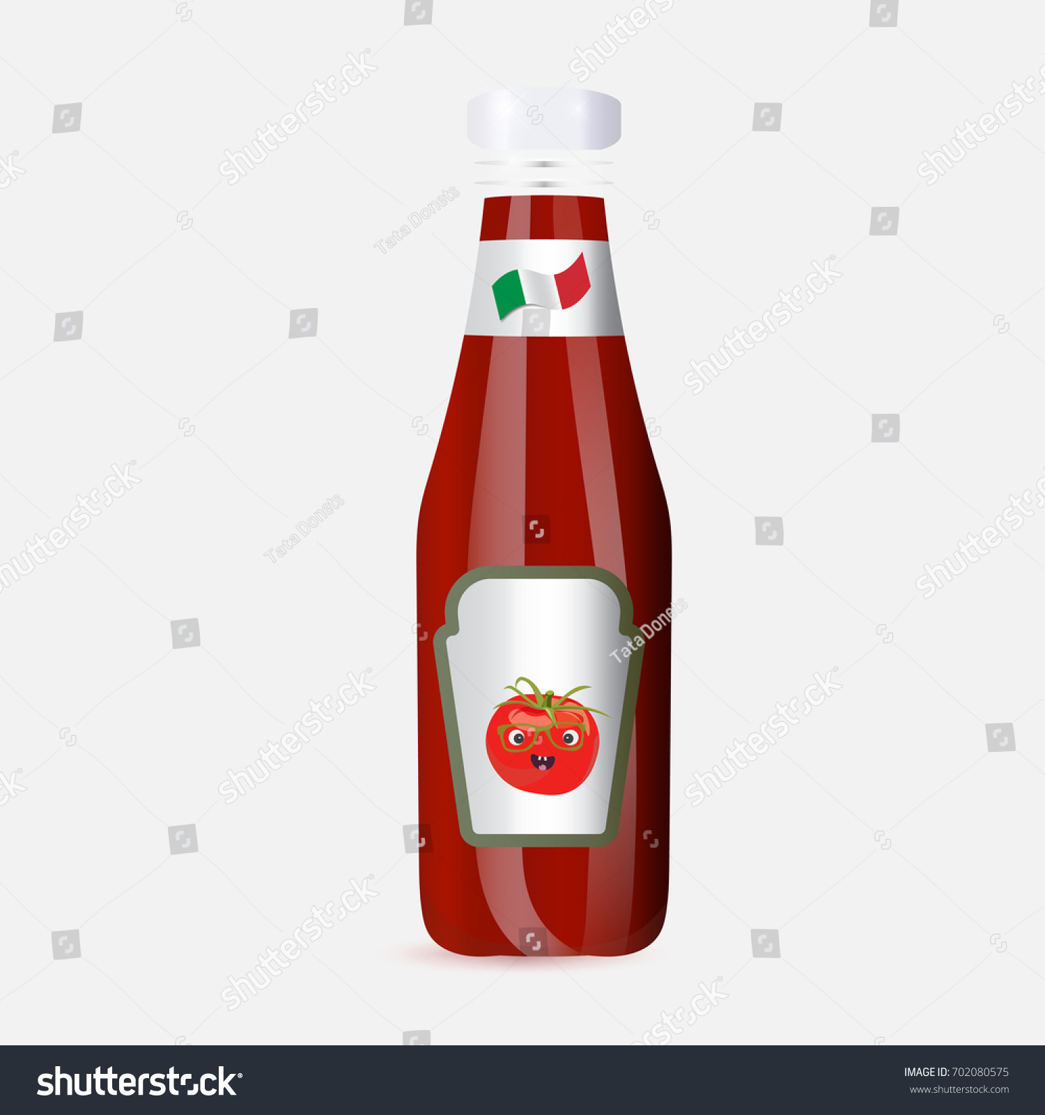 Download Italian Tomato Sauce Seasoning Juice Plastic Stock Vector Royalty Free 702080575