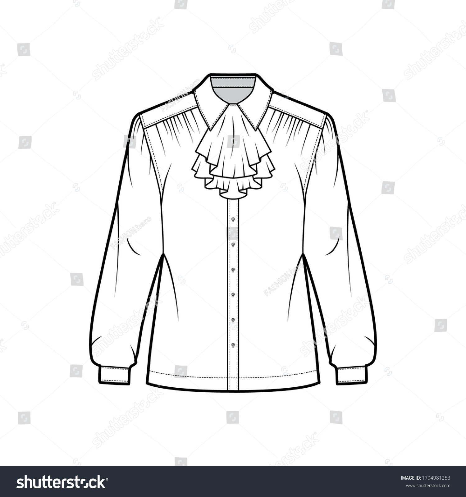 535 Jabot collar Images, Stock Photos & Vectors | Shutterstock