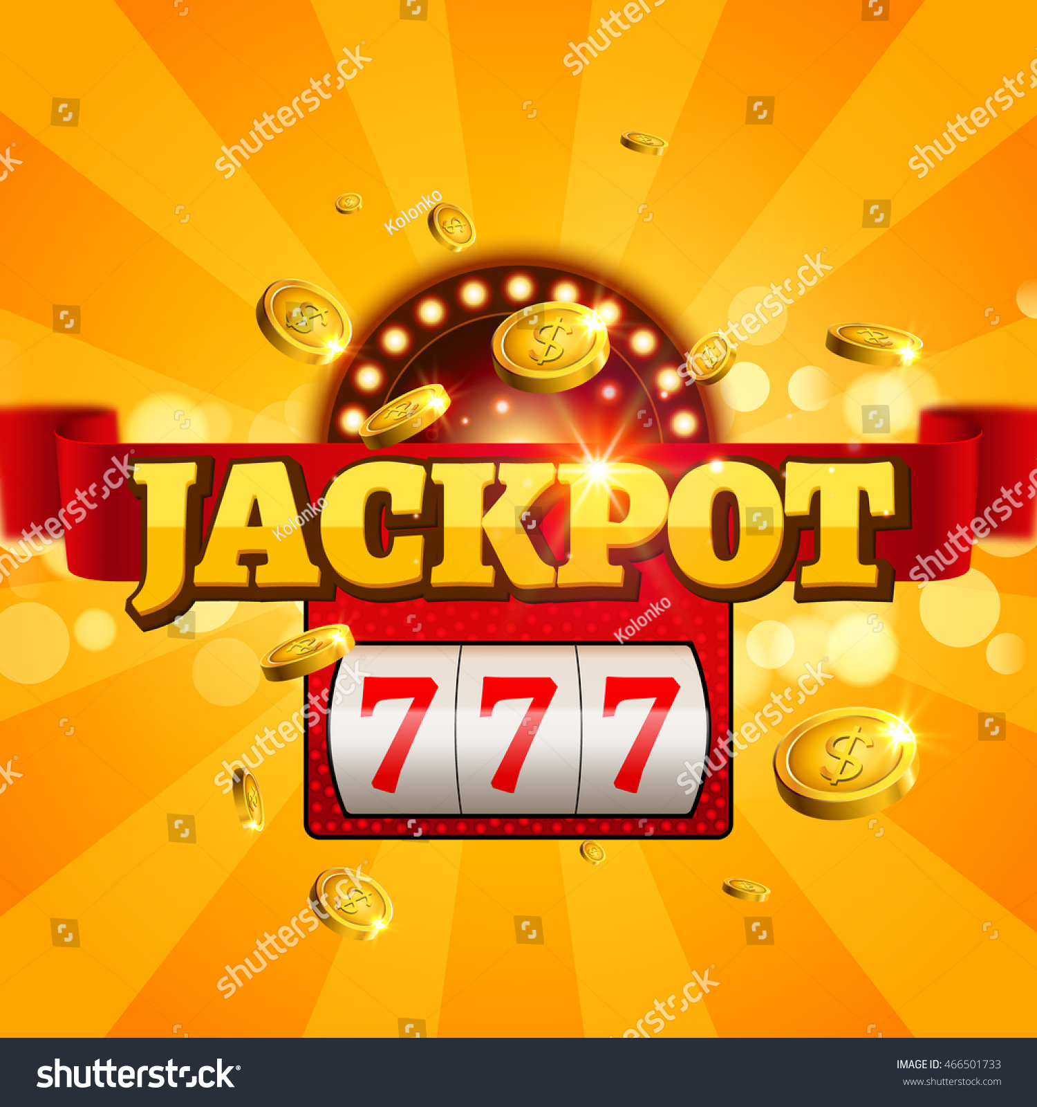 Jackpot 777 Gambling Poster Design Money Stock Vector 466501733 - Shutterstock1500 x 1600