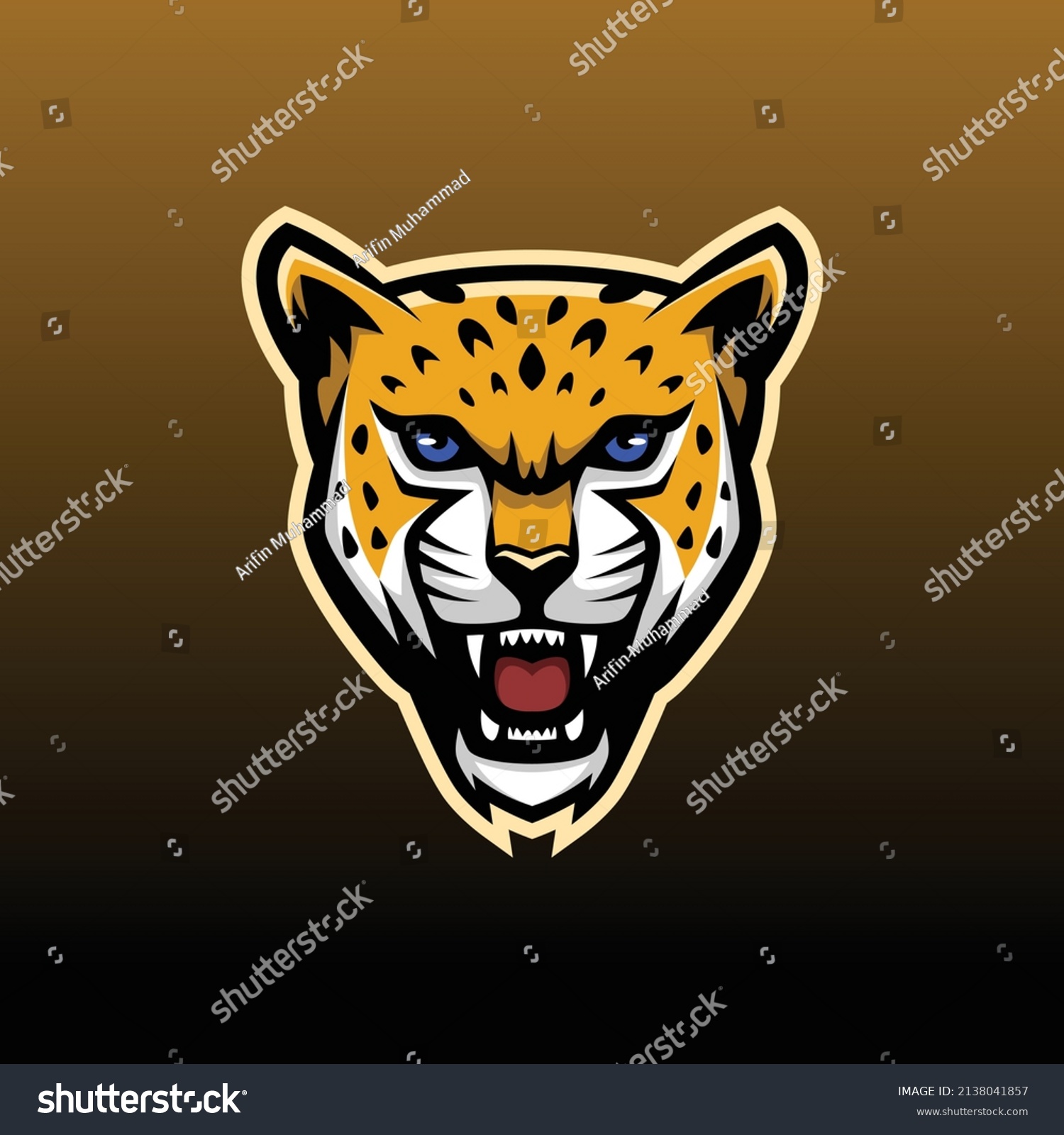 Jaguar Head Mascot Logo Vector Illustration Stock Vector (Royalty Free ...