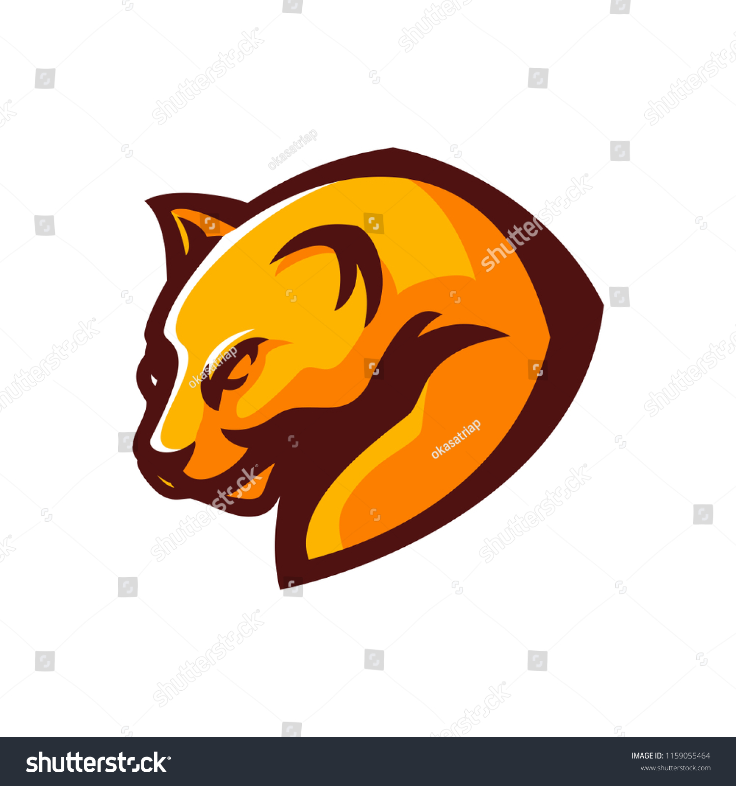 Jaguarpuma Esport Gaming Mascot Logo Template Stock Vector (Royalty ...