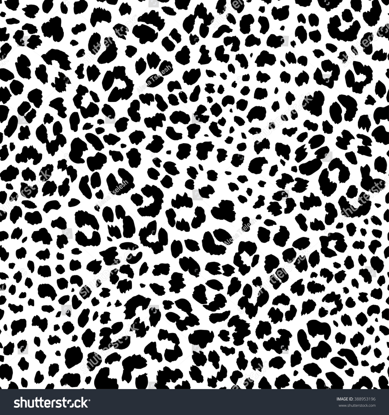 Jaguar Skin Seamless Pattern Animal Print Stock Vector 388953196
