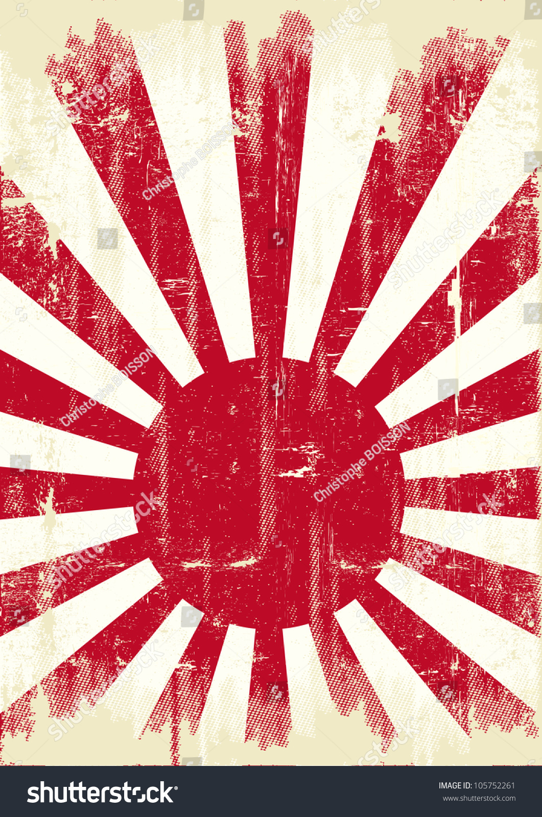 Japan Grunge Flag. An Old Japan Grunge Flag For You Stock Vector ...