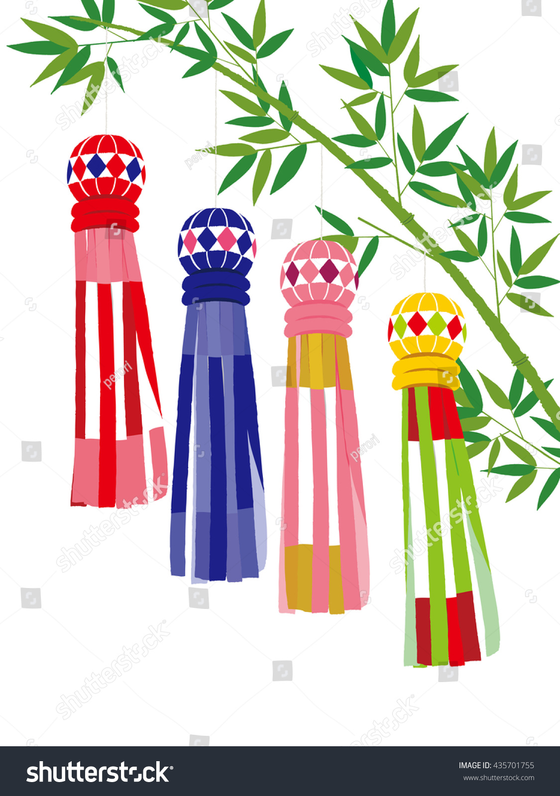 japan of symbol imperial Vector Japanese Tanabata 435701755 Festival Sendai Stock