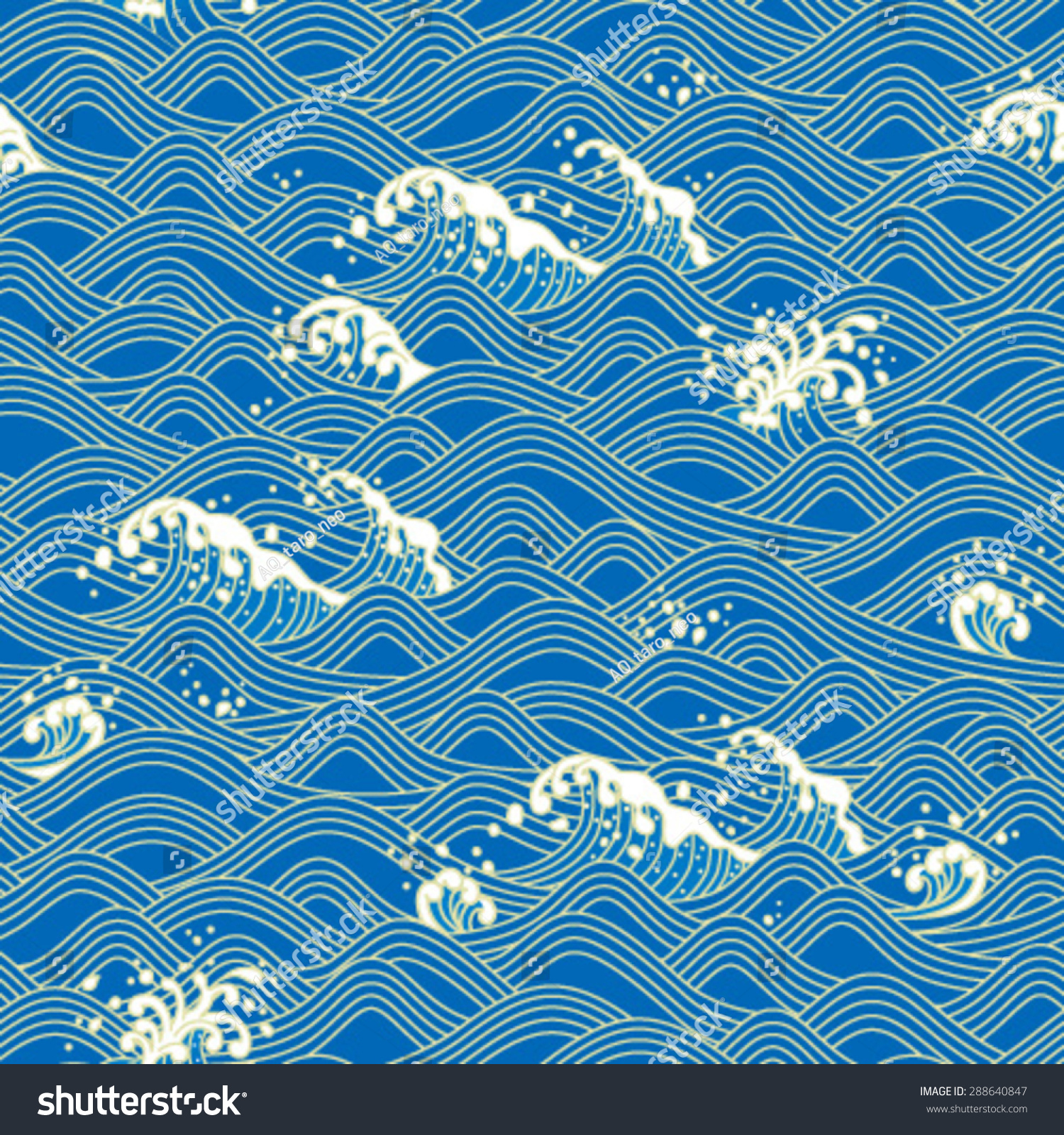 日本の伝統文様 青海波 のベクター画像素材 ロイヤリティフリー