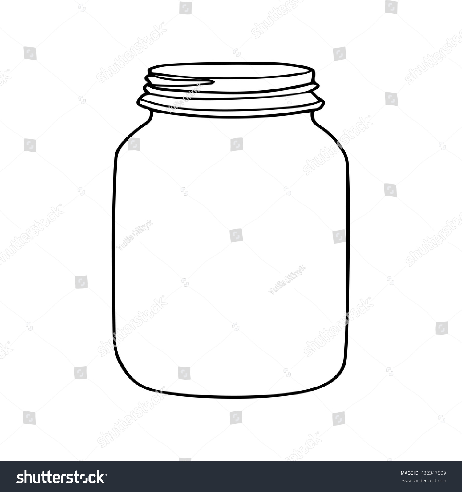 Mason jar line drawing Images, Stock Photos & Vectors | Shutterstock