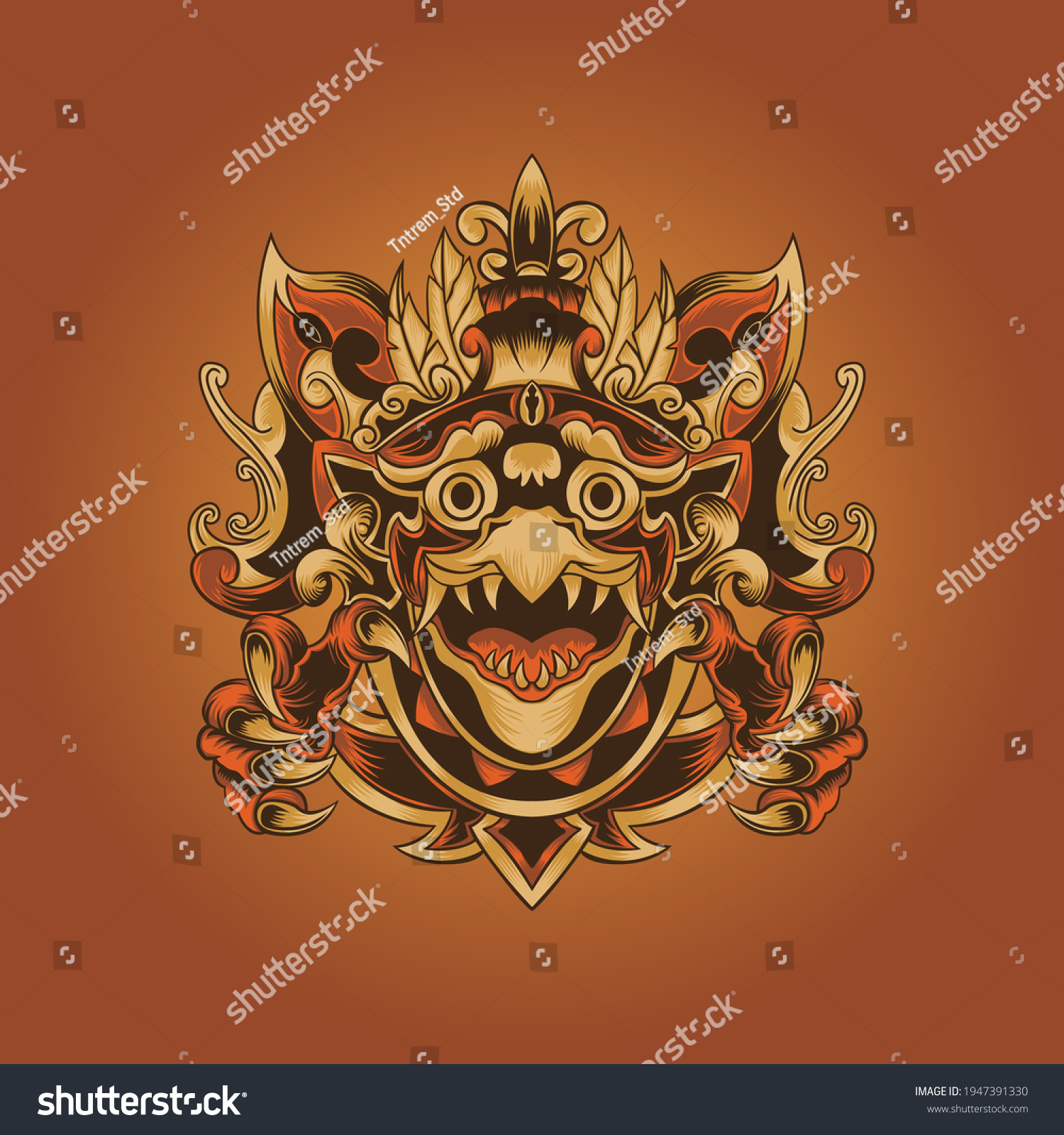 Jatayu Vector Illustration Tshirt Mascot Logo Stock Vector (Royalty ...