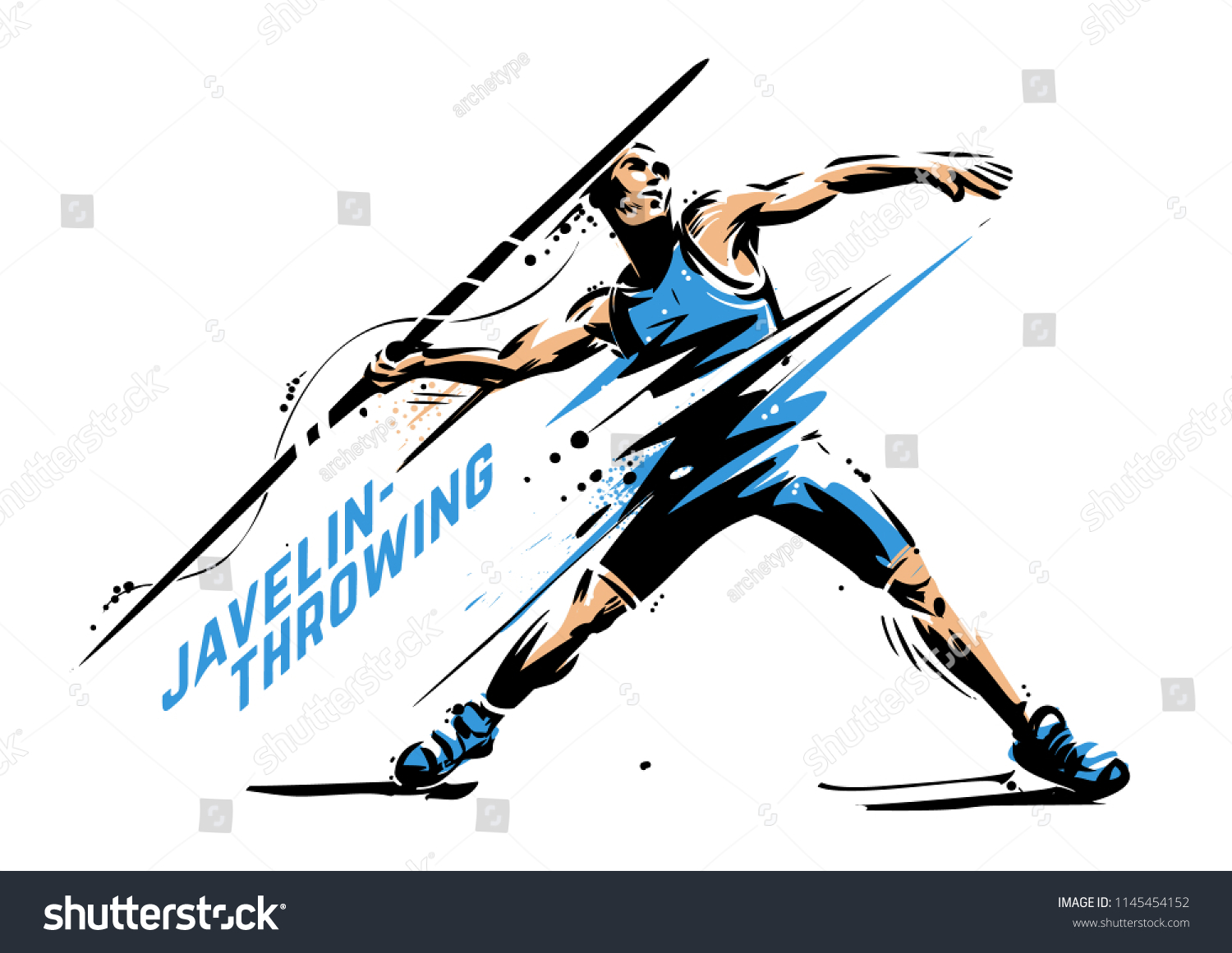 Javelinthrowing Stock Illustrations, Images & Vectors Shutterstock