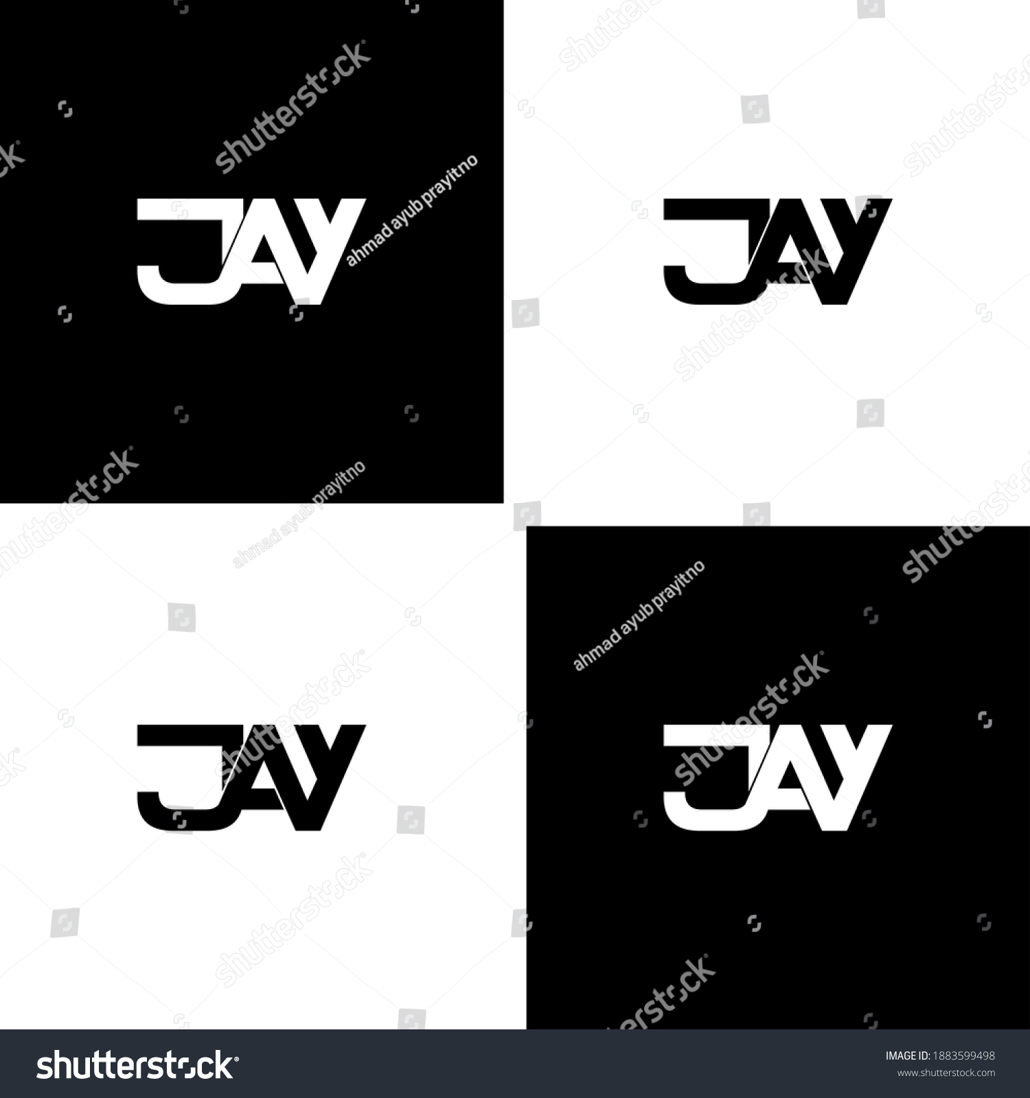 Jay Letter Original Monogram Logo Design เวกเตอรสตอก ปลอดคาลขสทธ Shutterstock