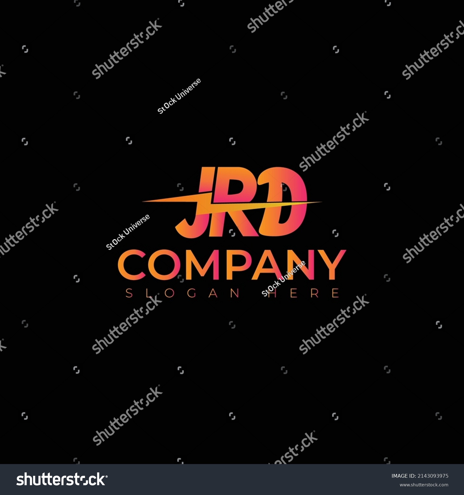 Jdr Letter Vector Logo Design Stock Vector (Royalty Free) 2143093975 ...