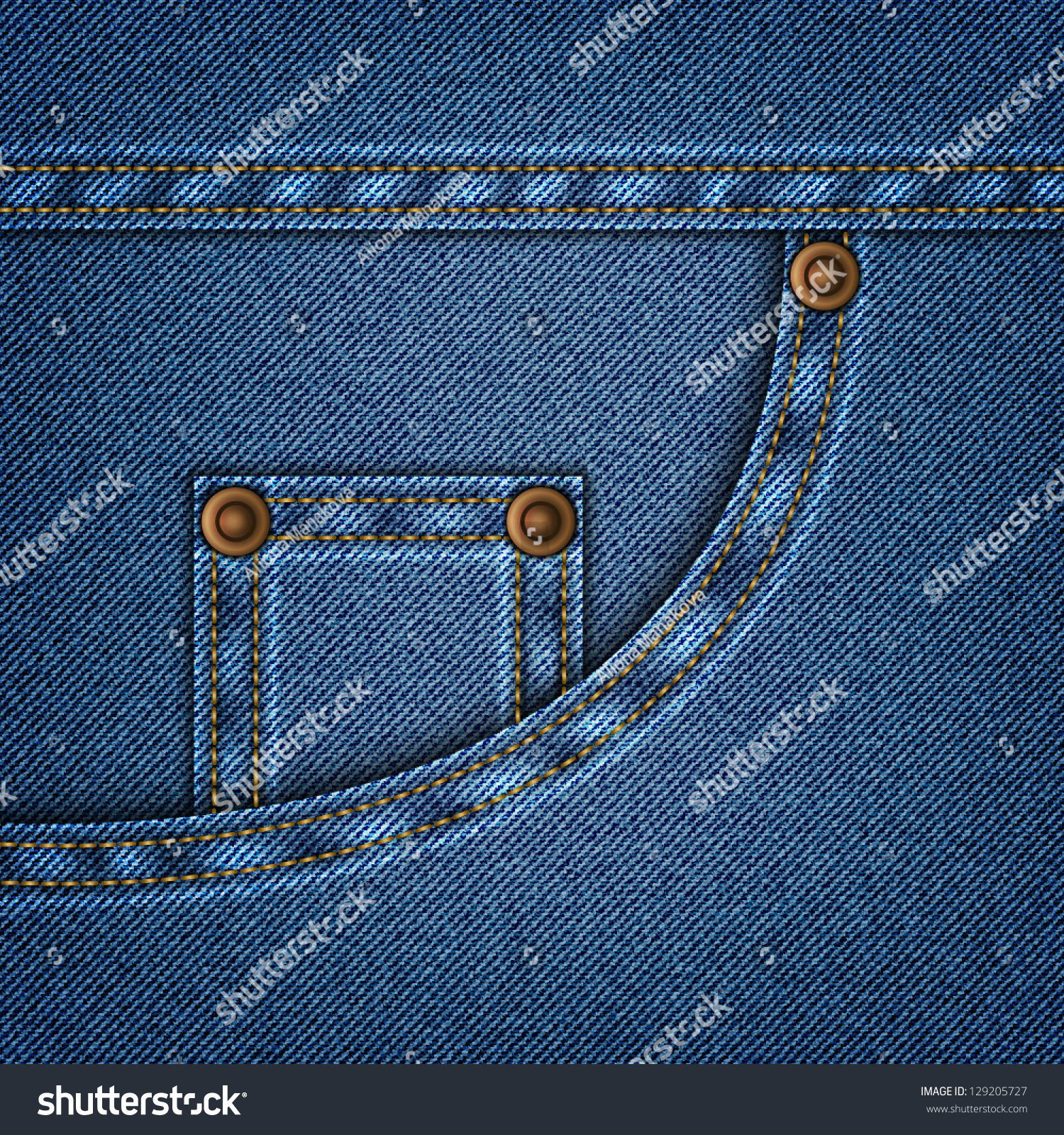 Jeans Pocket Vector Eps 10 Stock Vector 129205727 - Shutterstock