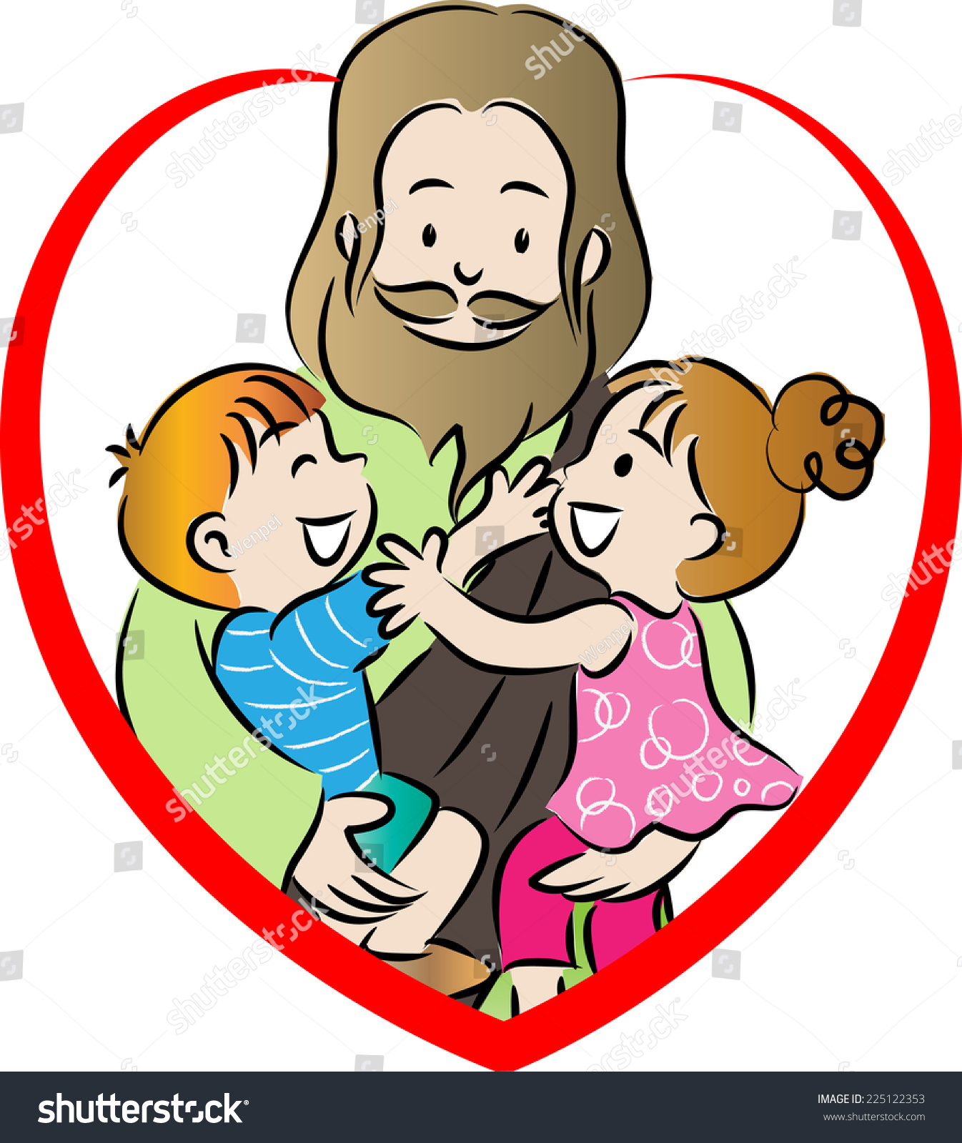 clipart jesus with child - photo #47