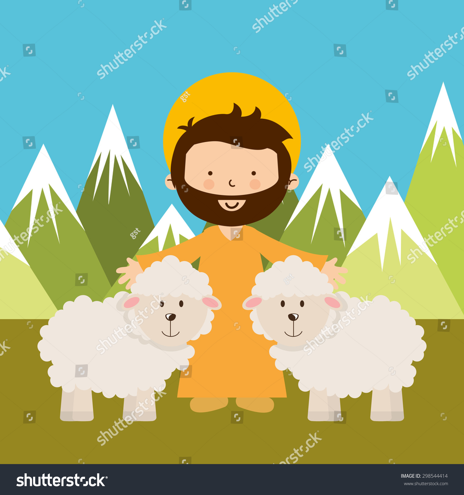 Jesus Christ Design Vector Illustration Eps10 Stock Vector (royalty 