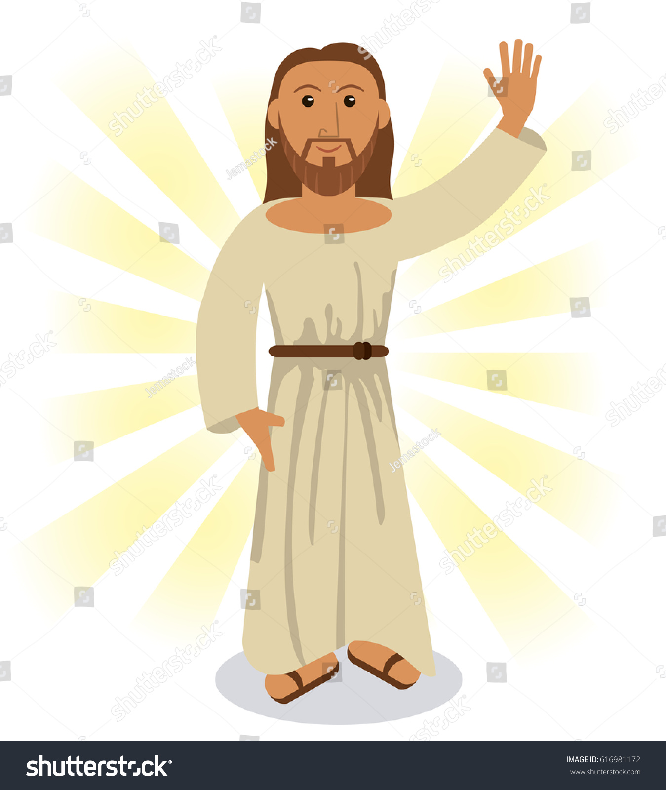 Jesus Christ Religious Symbol Stock Vector (royalty Free) 616981172 