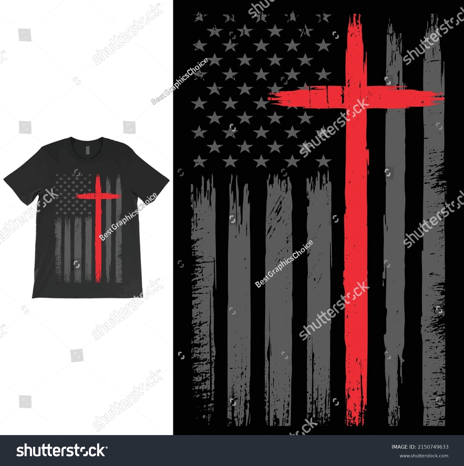 Jesus Distressed American Flag Printable Vector Stock Vector (Royalty ...