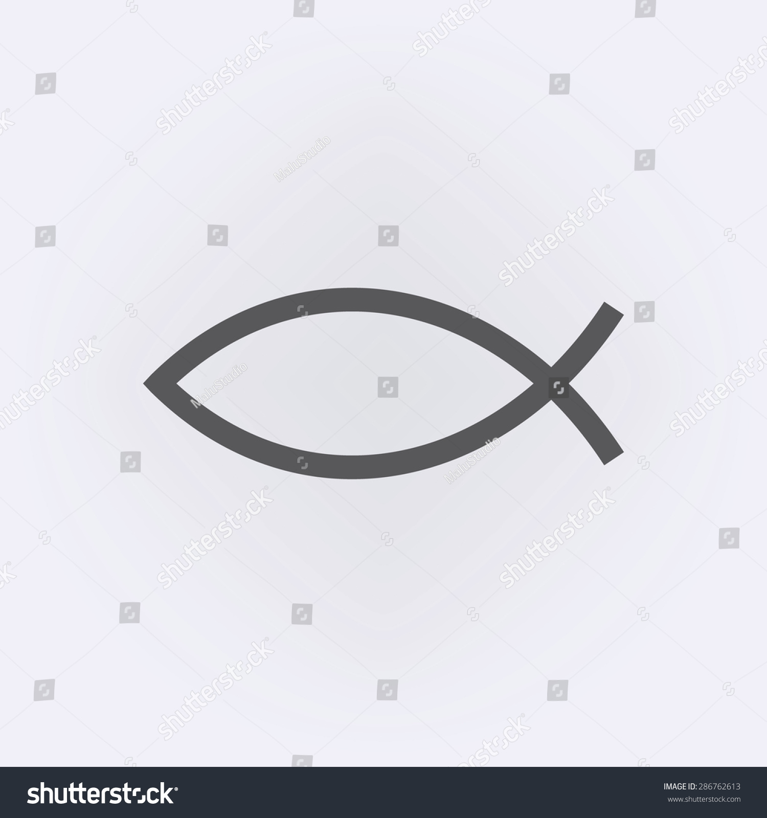 Jesus Fish Icon Stock Vector (Royalty Free) 286762613 | Shutterstock