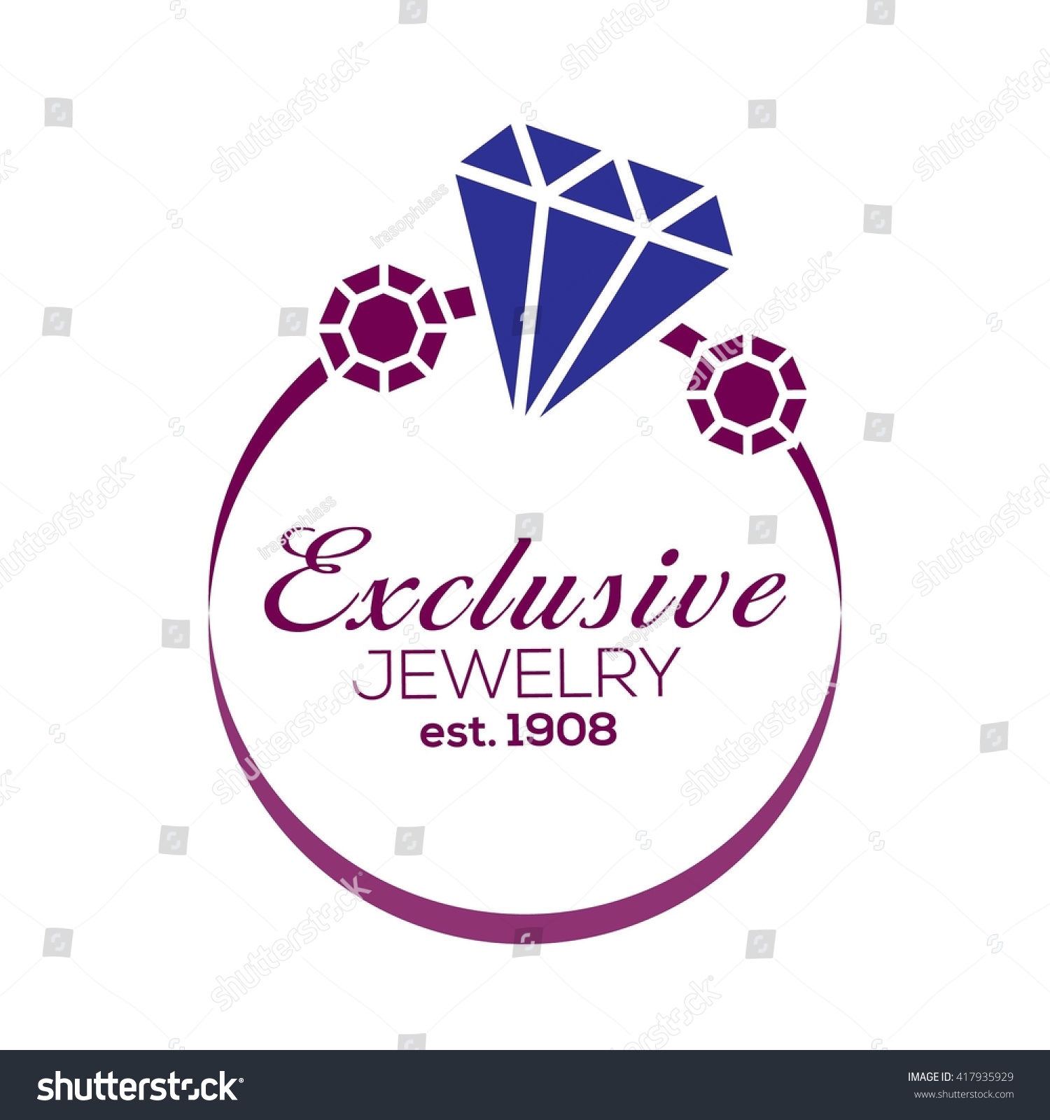 Jewelry Logo Template Stock Vector (Royalty Free) 417935929
