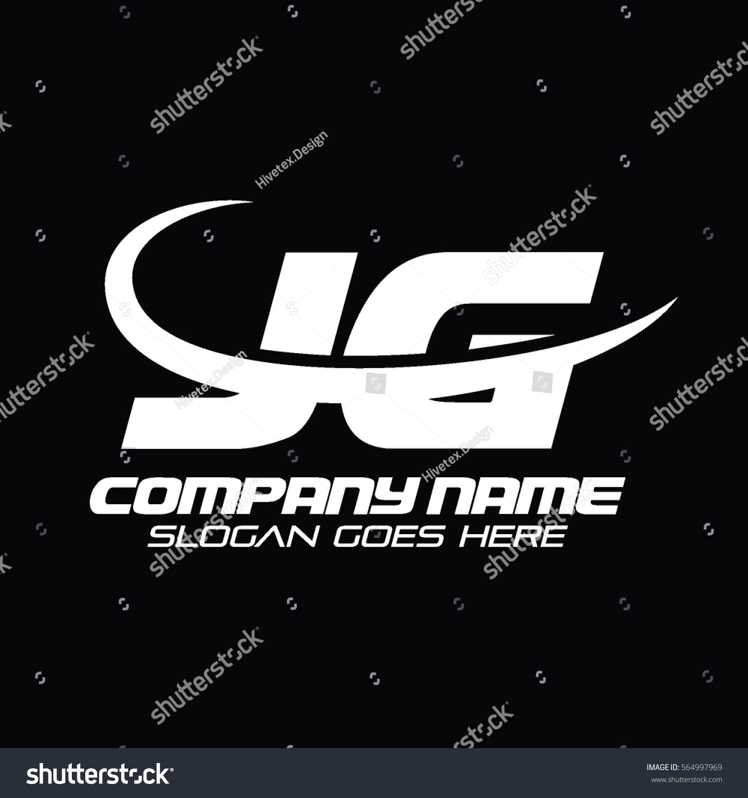 Jg Logo Stock Vector Royalty Free