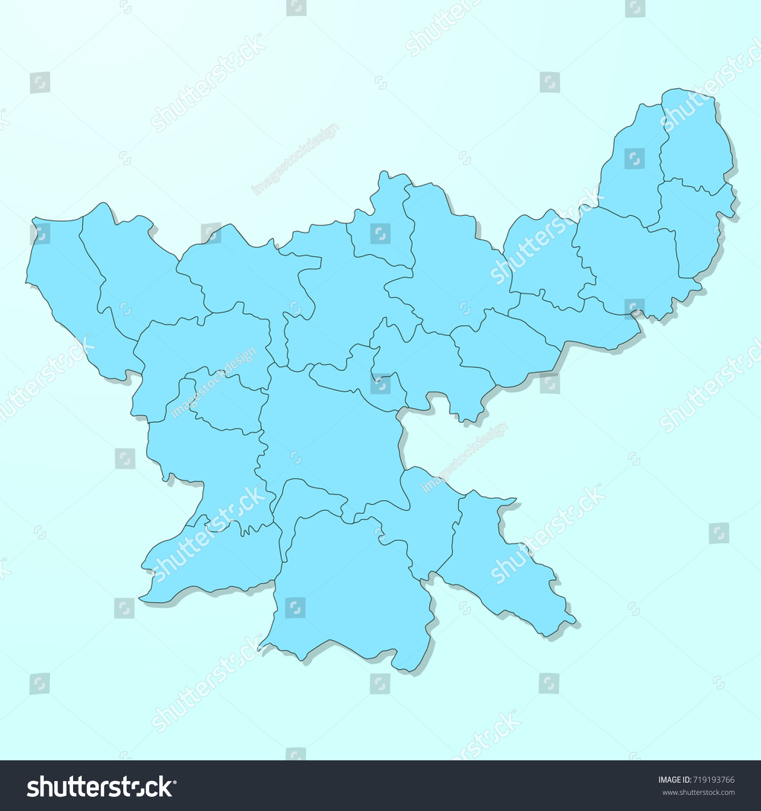 Jharkhand Blue Map On Degraded Background Stock Vector (Royalty Free ...