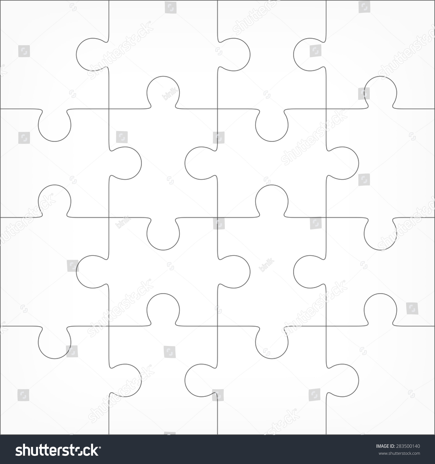 726 16 pieces puzzle Images, Stock Photos & Vectors | Shutterstock