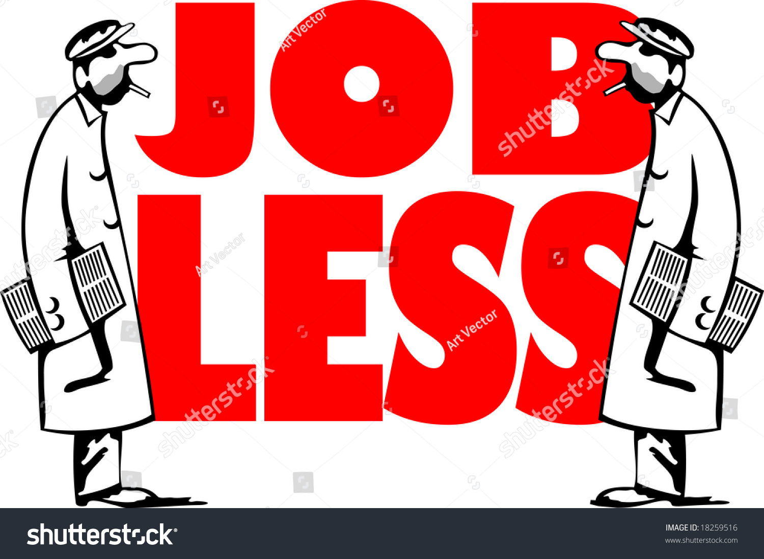 Jobless Vector Stock Vector (Royalty Free) 18259516