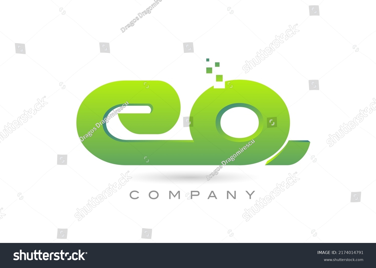 Joined Eq Alphabet Letter Logo Icon Stock Vector (Royalty Free ...