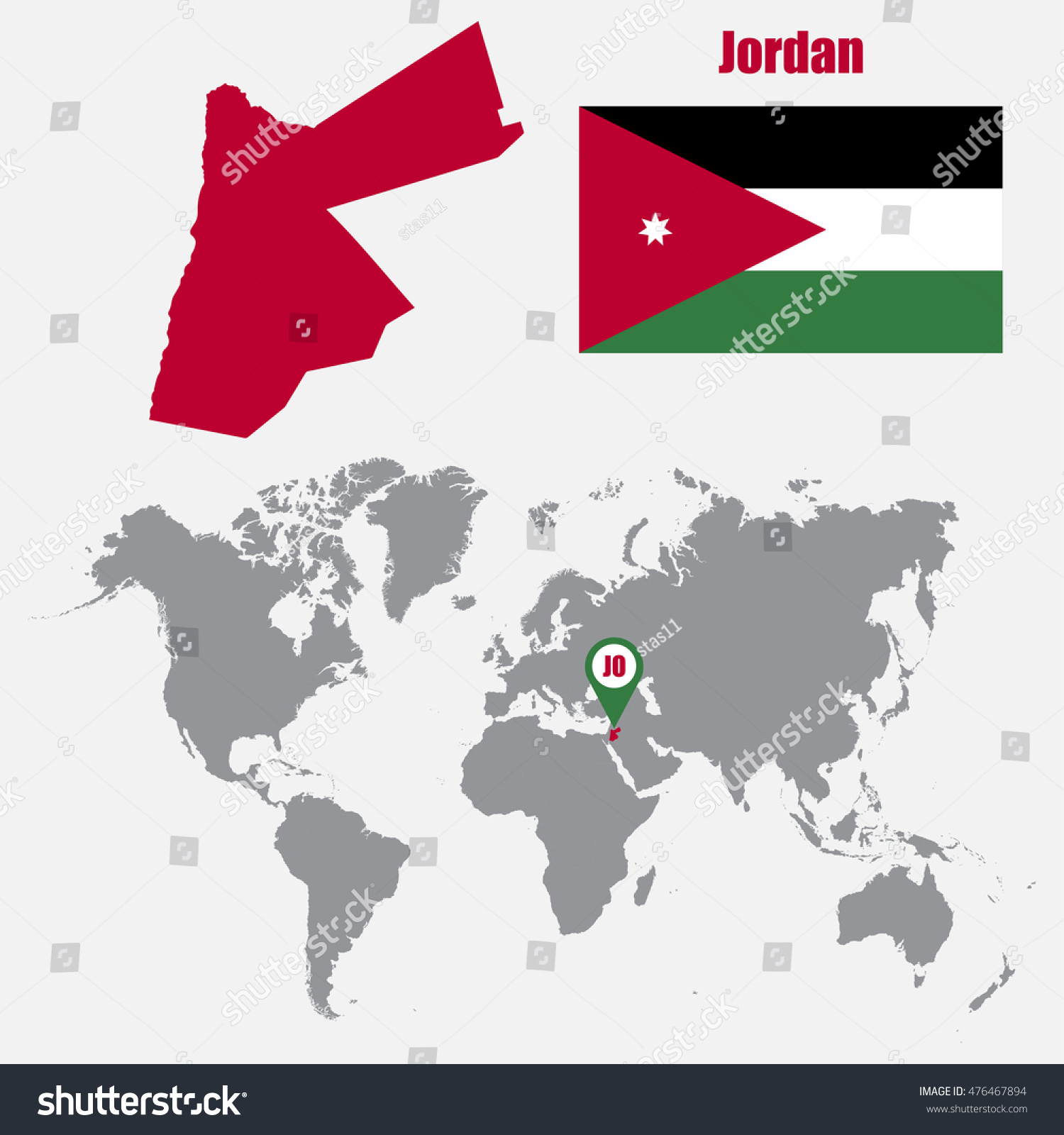 where is jordan in world map