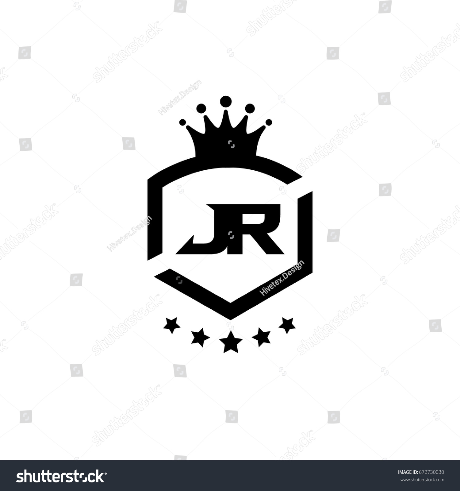 Jr Logo Stock Vector Royalty Free