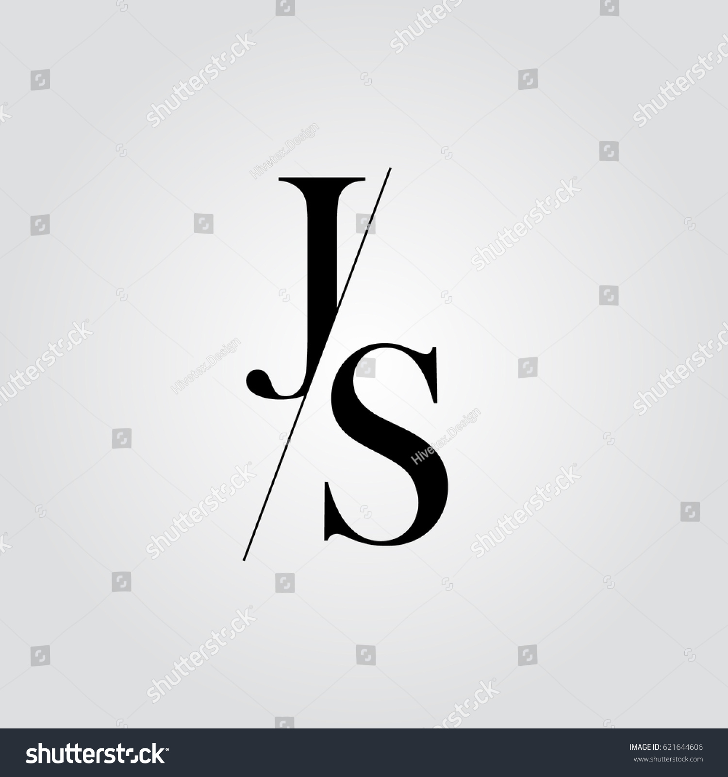 Js Logo Stock Vector 621644606 - Shutterstock